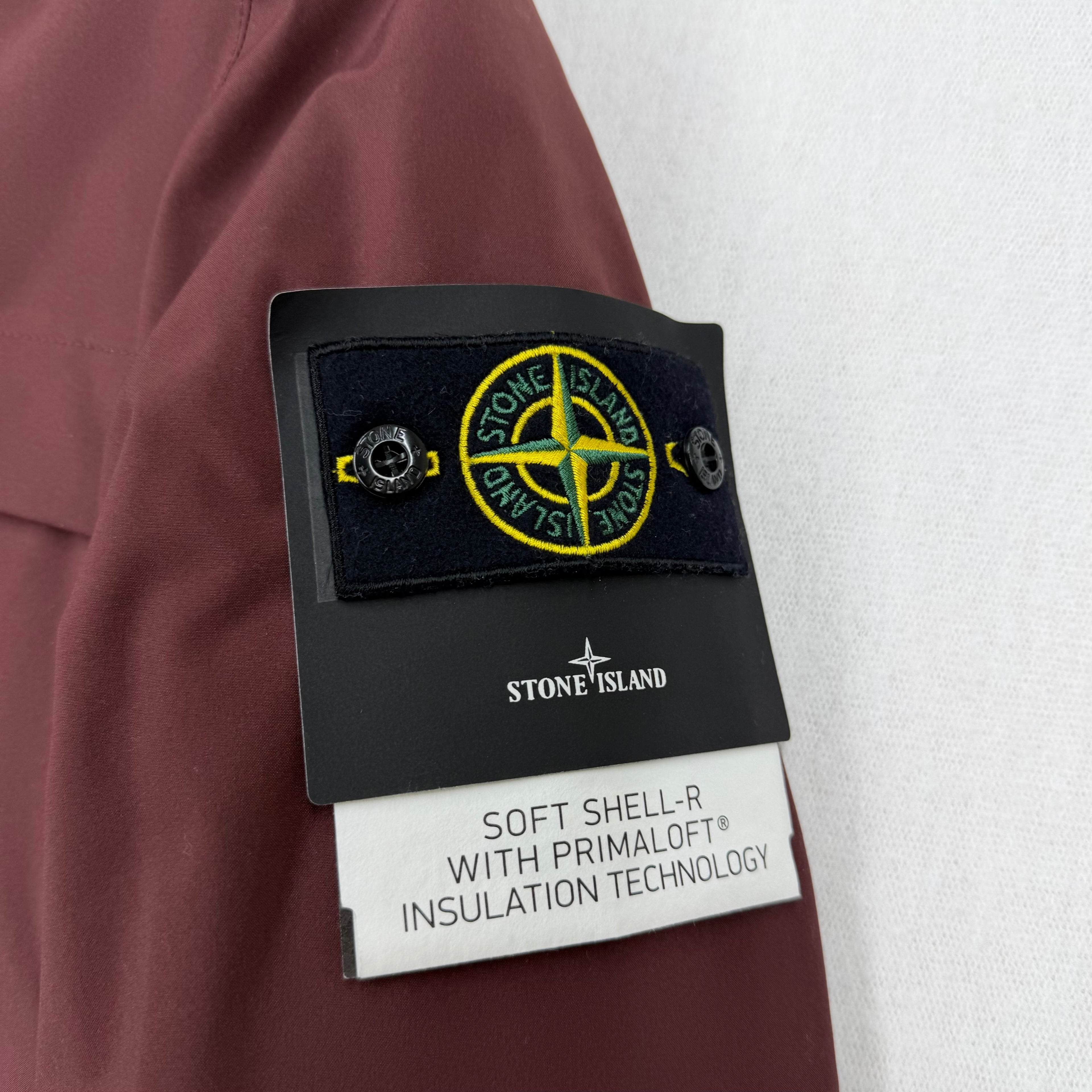 Stone Island Soft Shell-R PrimaLoft Jacket — badge
