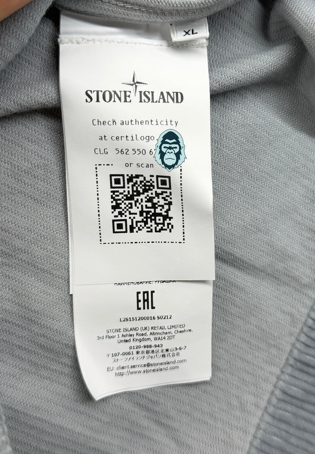 Stone Island Corduroy Organic Cotton Overshirt — certilogo