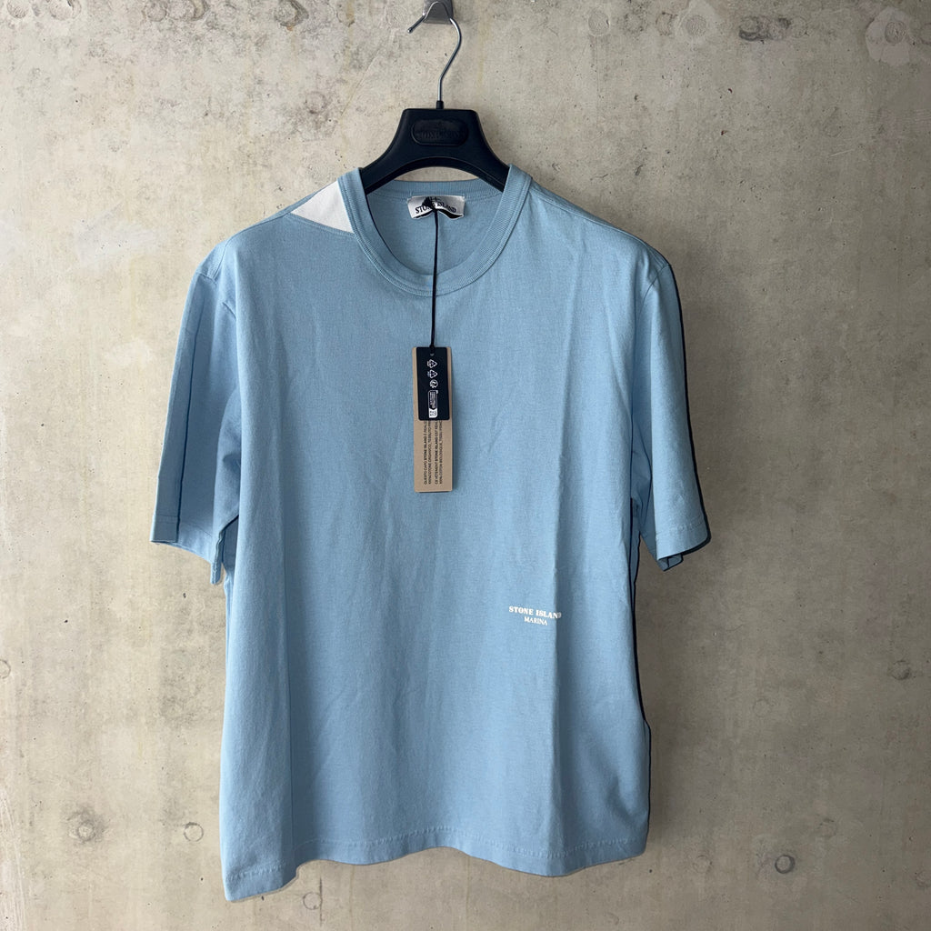 Stone Island Marina T-shirt Blu Polvero front view