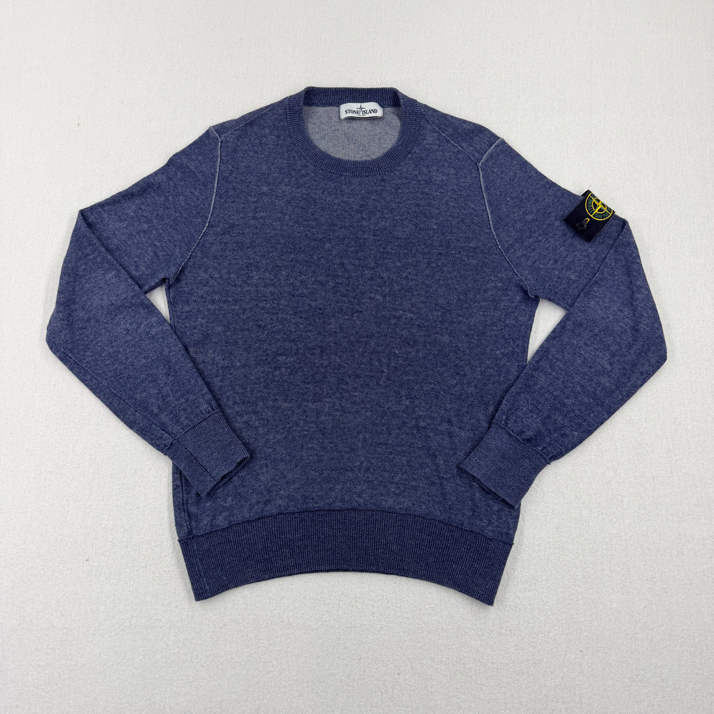 Stone Island Linen Cotton Crewneck Knit — front