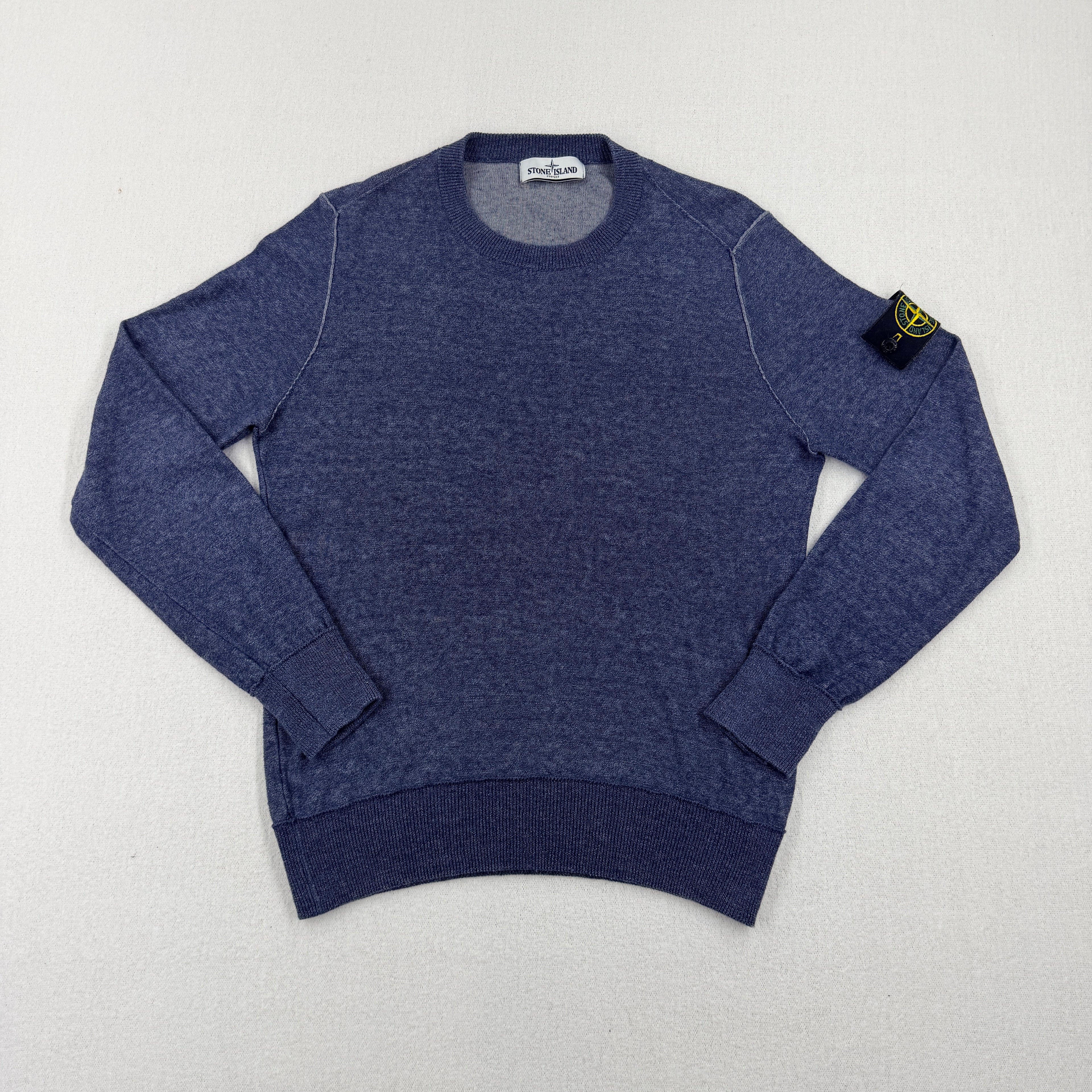 Stone Island Linen Cotton Crewneck Knit — front