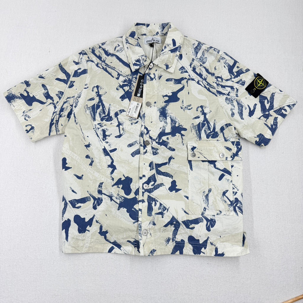 Stone Island Camo Ripstop Overshirt — front