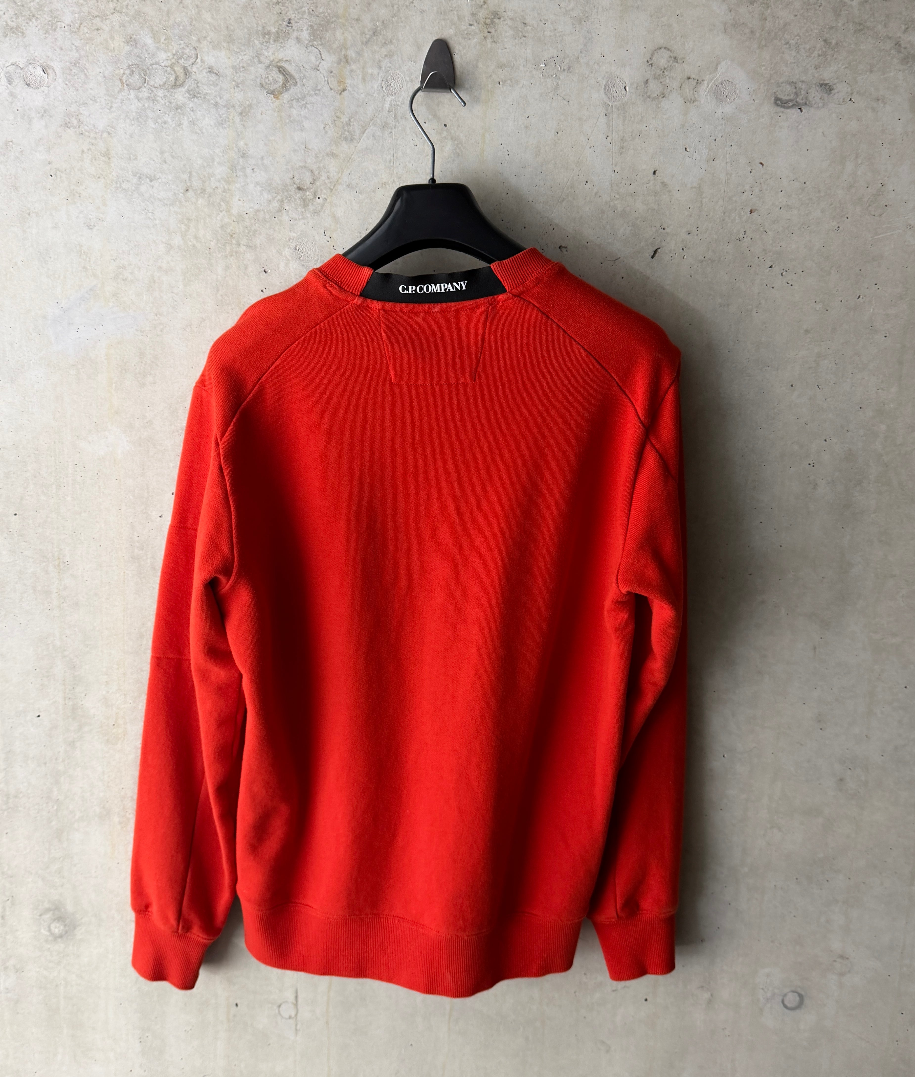 C.P. Company cotton sweatshirt red orange back view