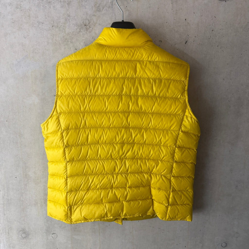 Moncler Liane women's gilet yellow back view