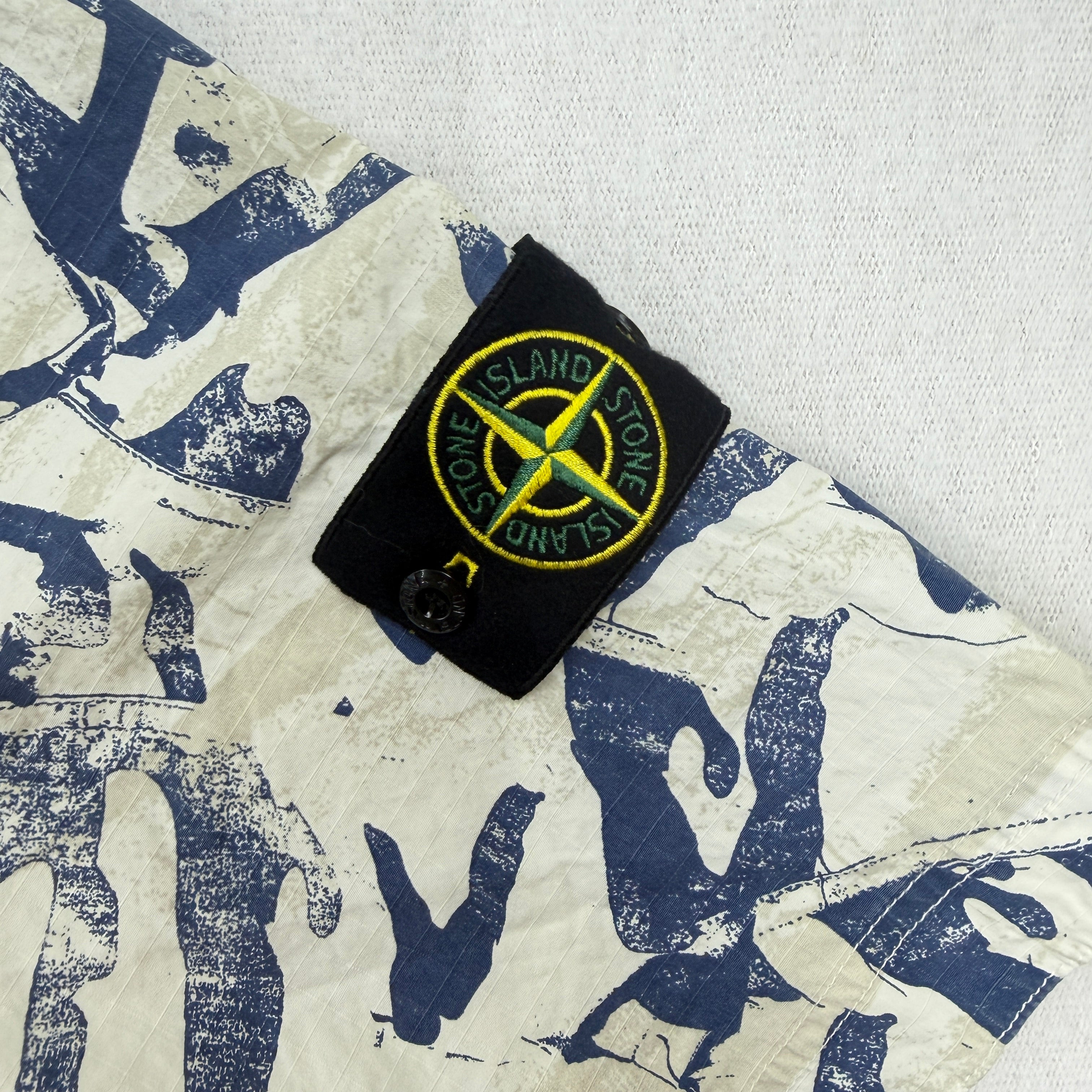 Stone Island Camo Ripstop Overshirt — badge