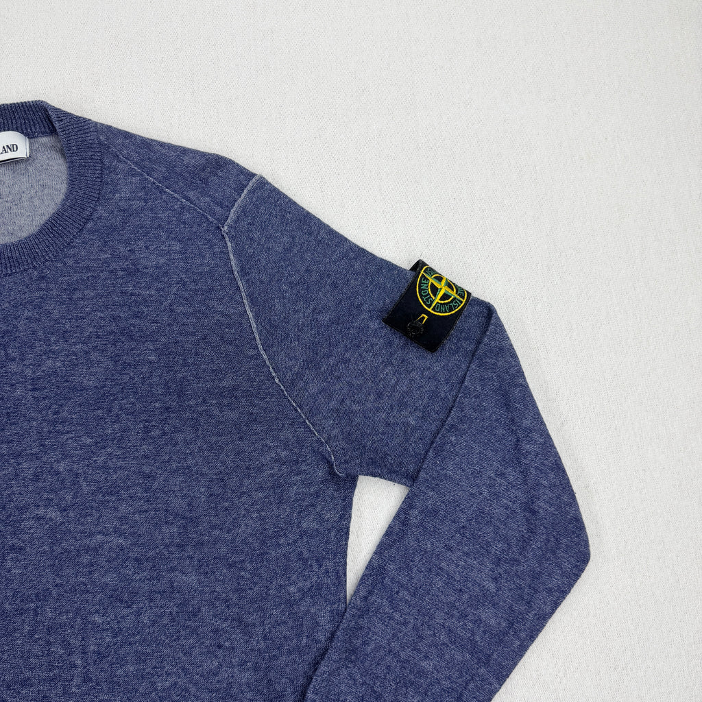 Stone Island Linen Cotton Crewneck Knit — badge