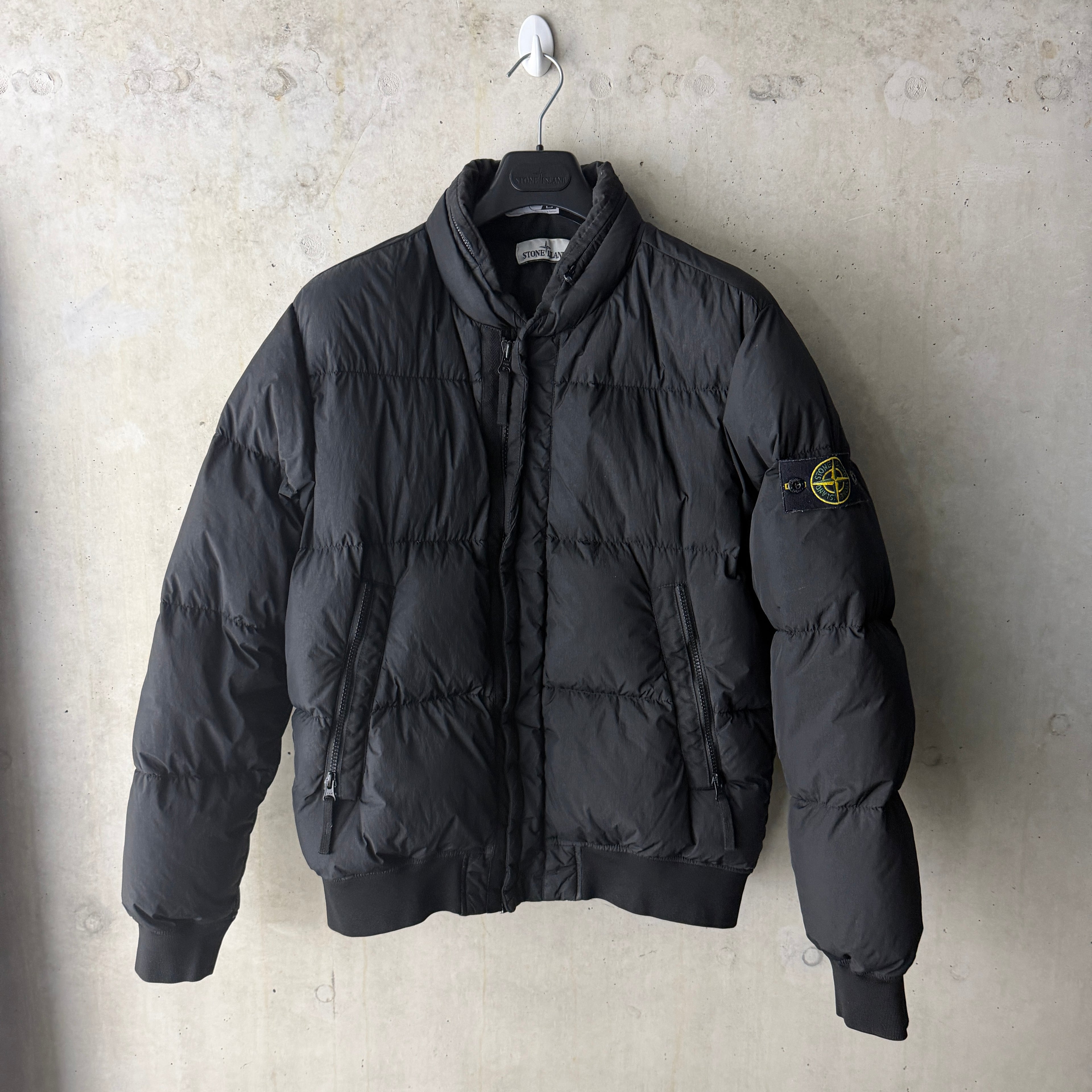 Stone Island Garment Dyed Crinkle Reps NY Down — front