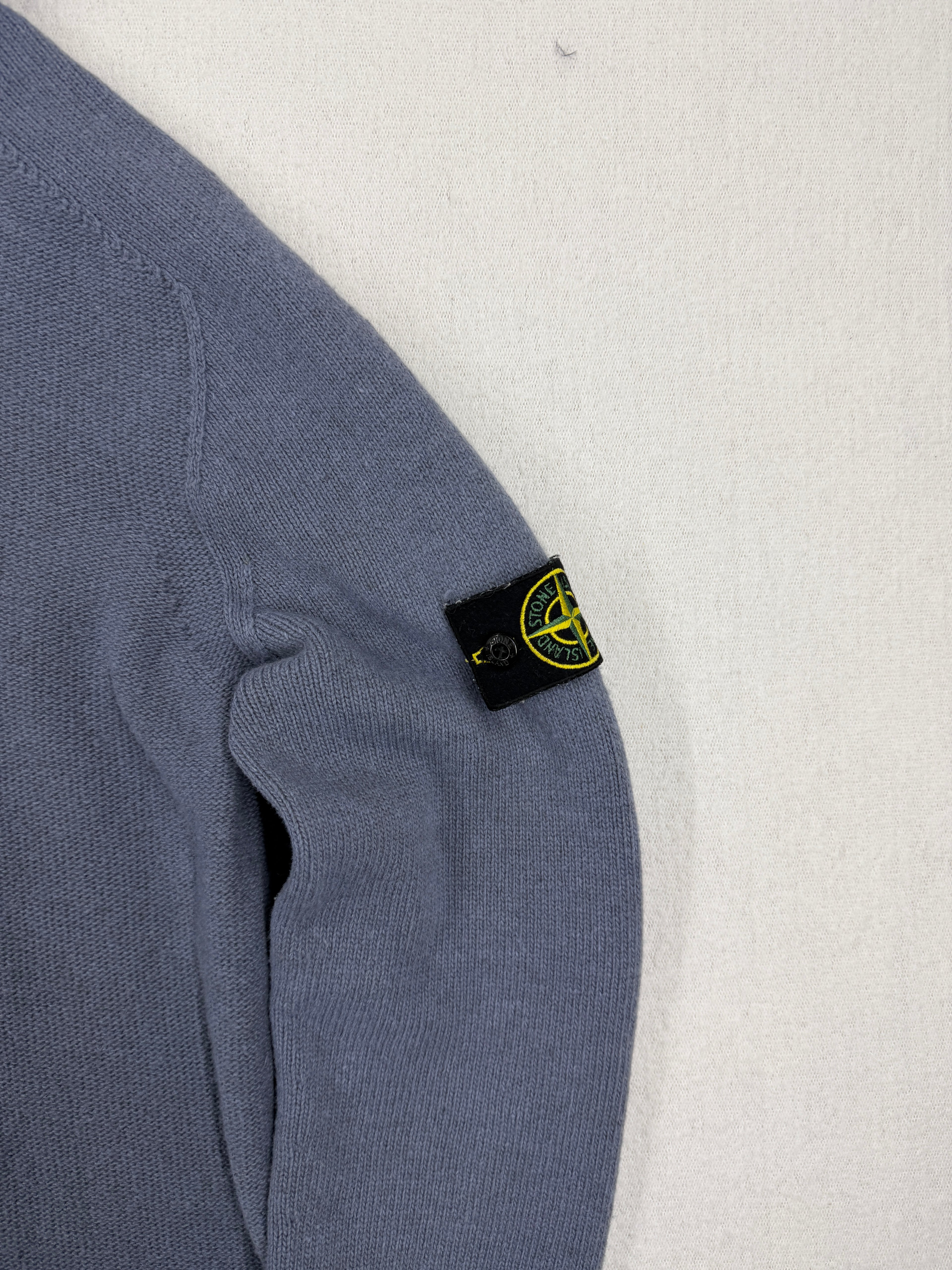 Stone Island Lambswool Naslan Hood Sweater — badge