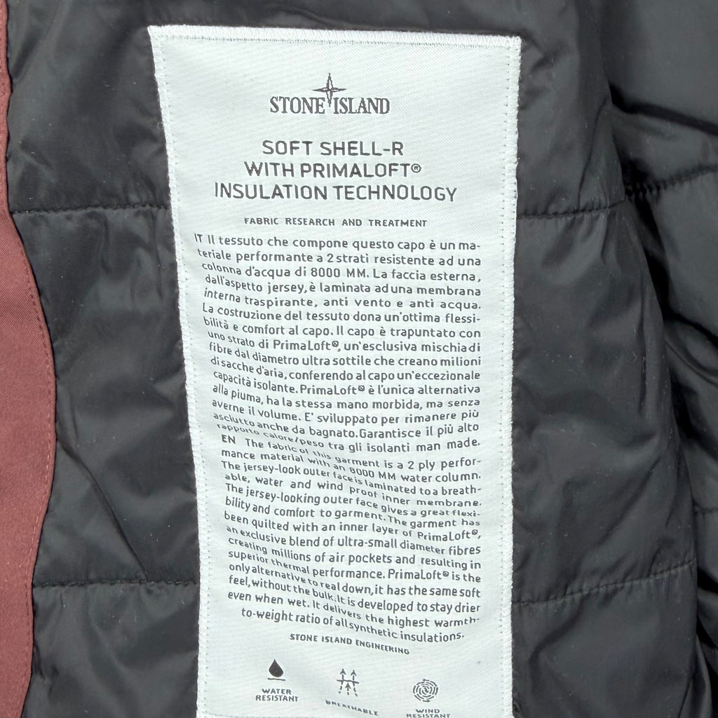 Stone Island Soft Shell-R PrimaLoft Jacket — label