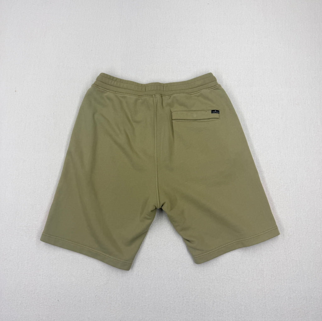 Stone Island Graphic Print Fleece Shorts — back