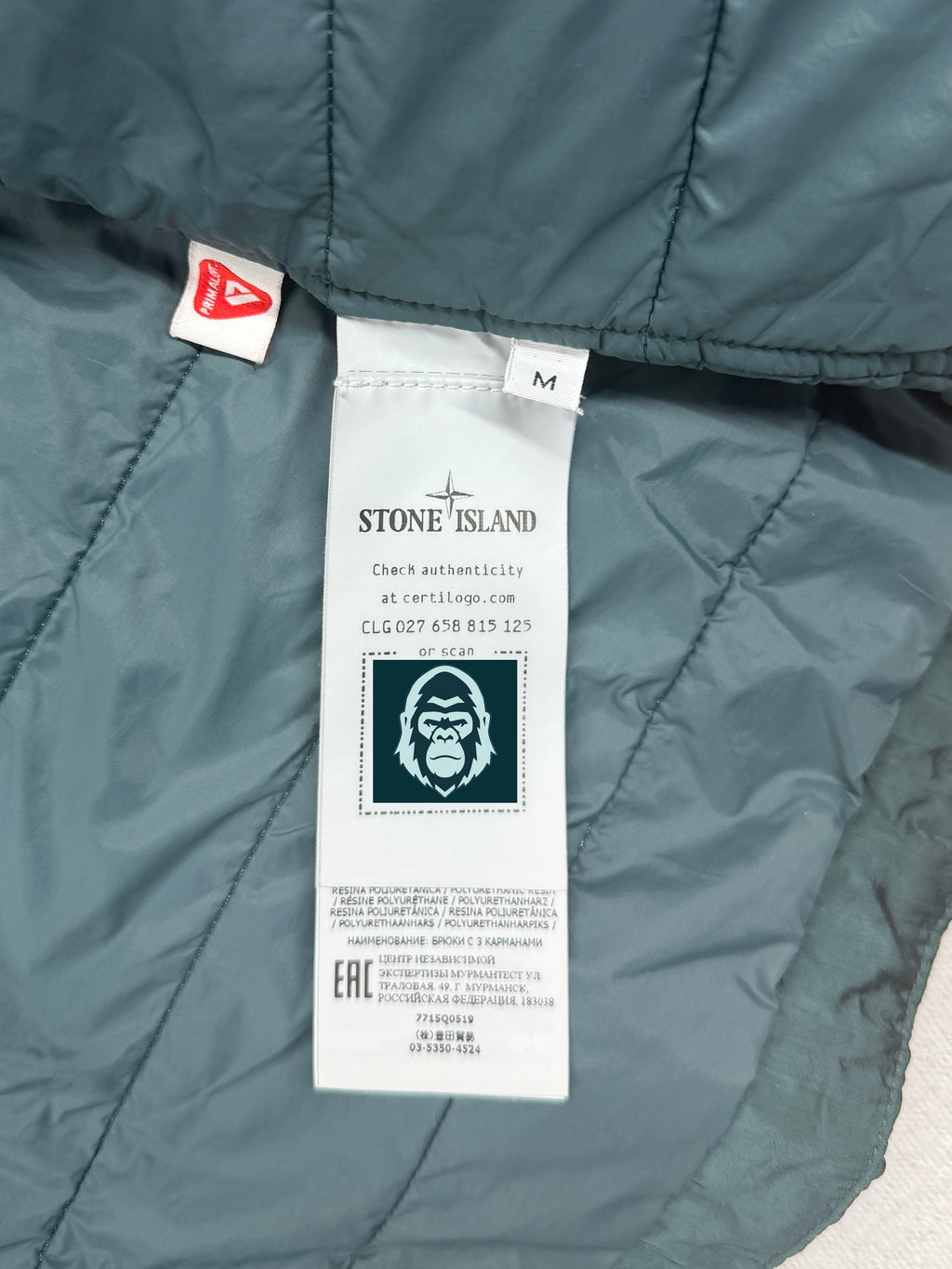 Stone Island Nylon Metal In Econyl Regenerated Nylon With Primaloft-TC Overshirt — label