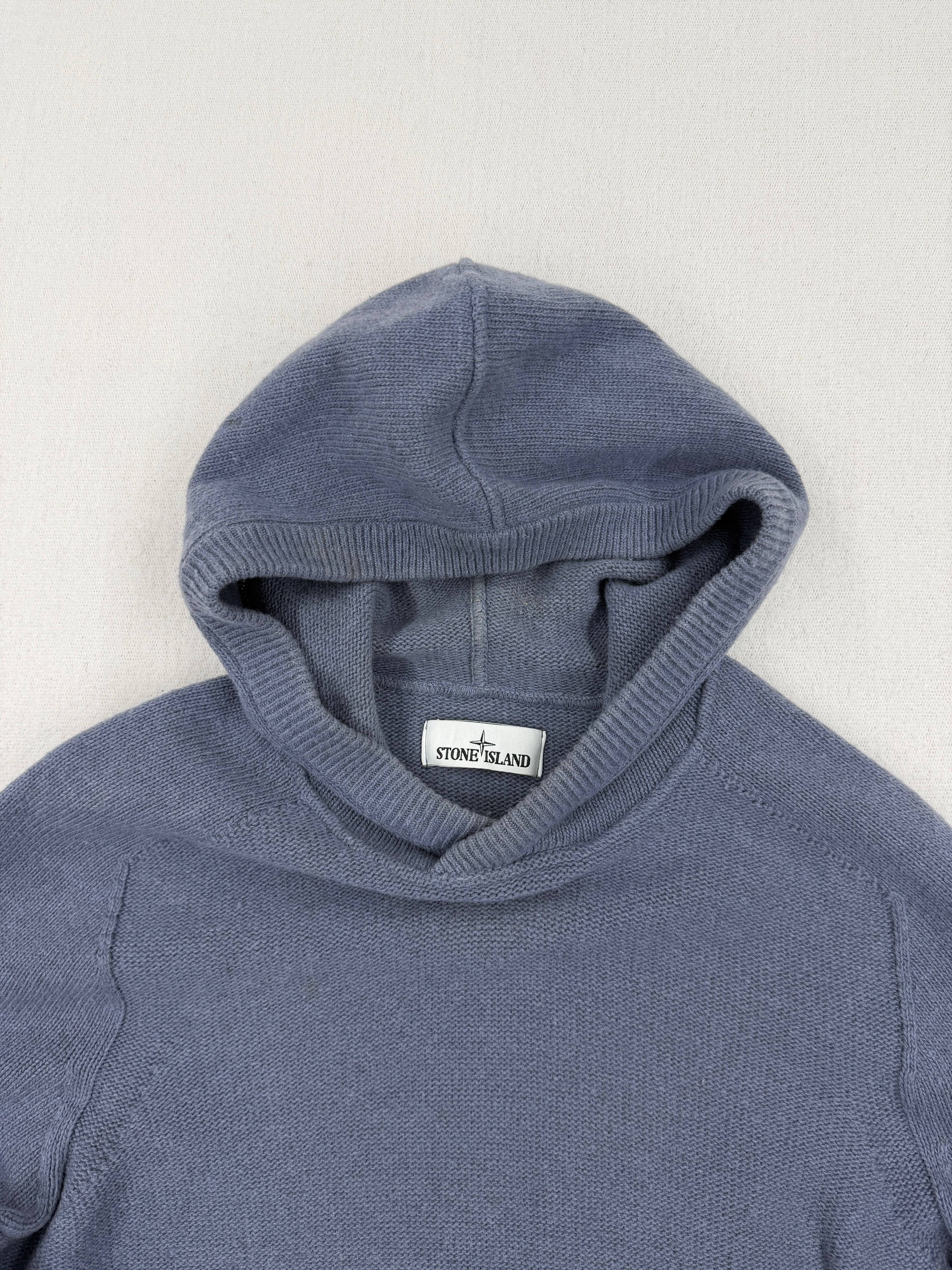 Stone Island Lambswool Naslan Hood Sweater — detail