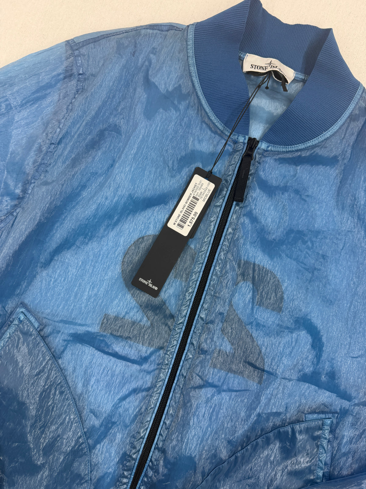 Stone Island Piattina 82/22 Bomber Jacket — detail