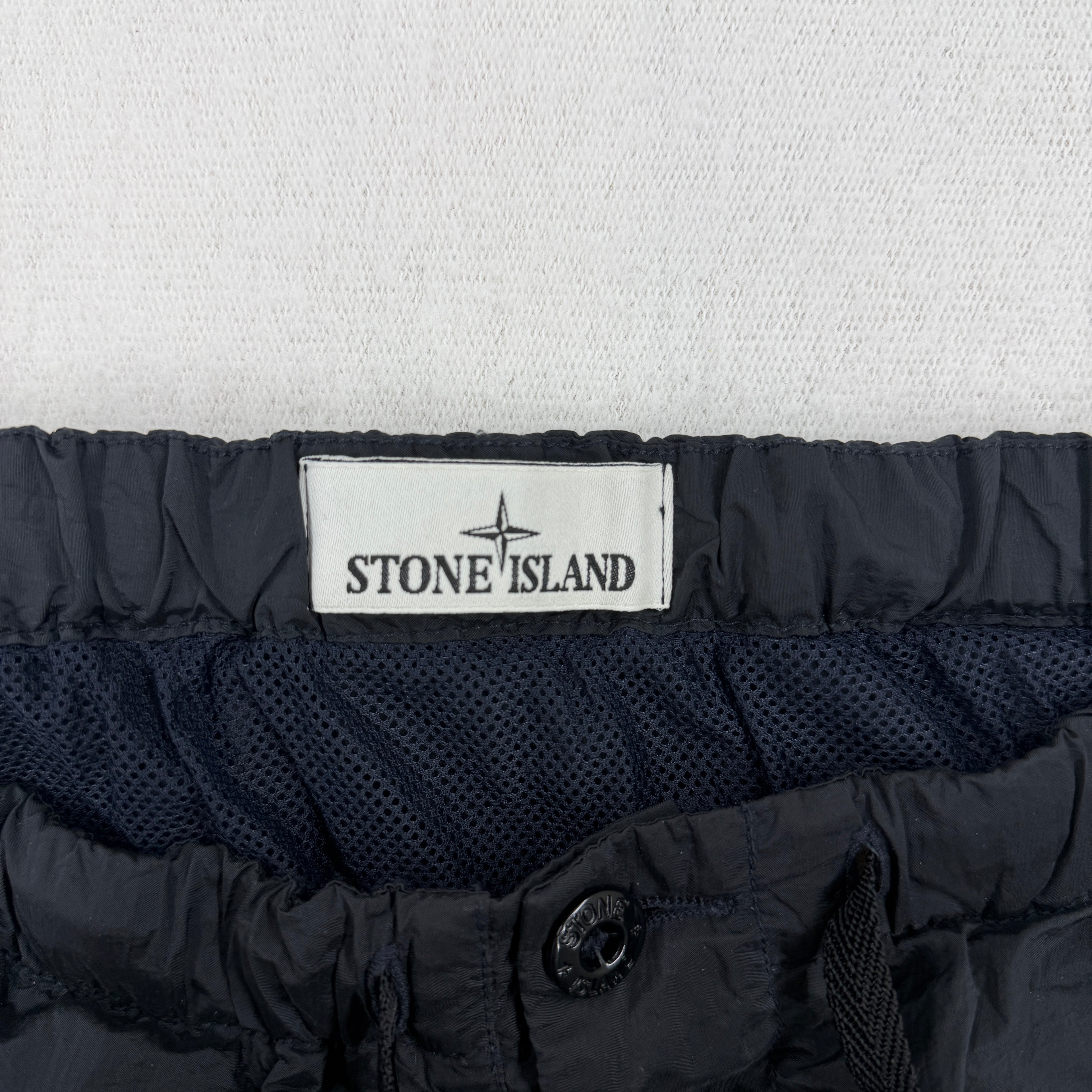 Stone Island Nylon Metal Swimming Trunks — label