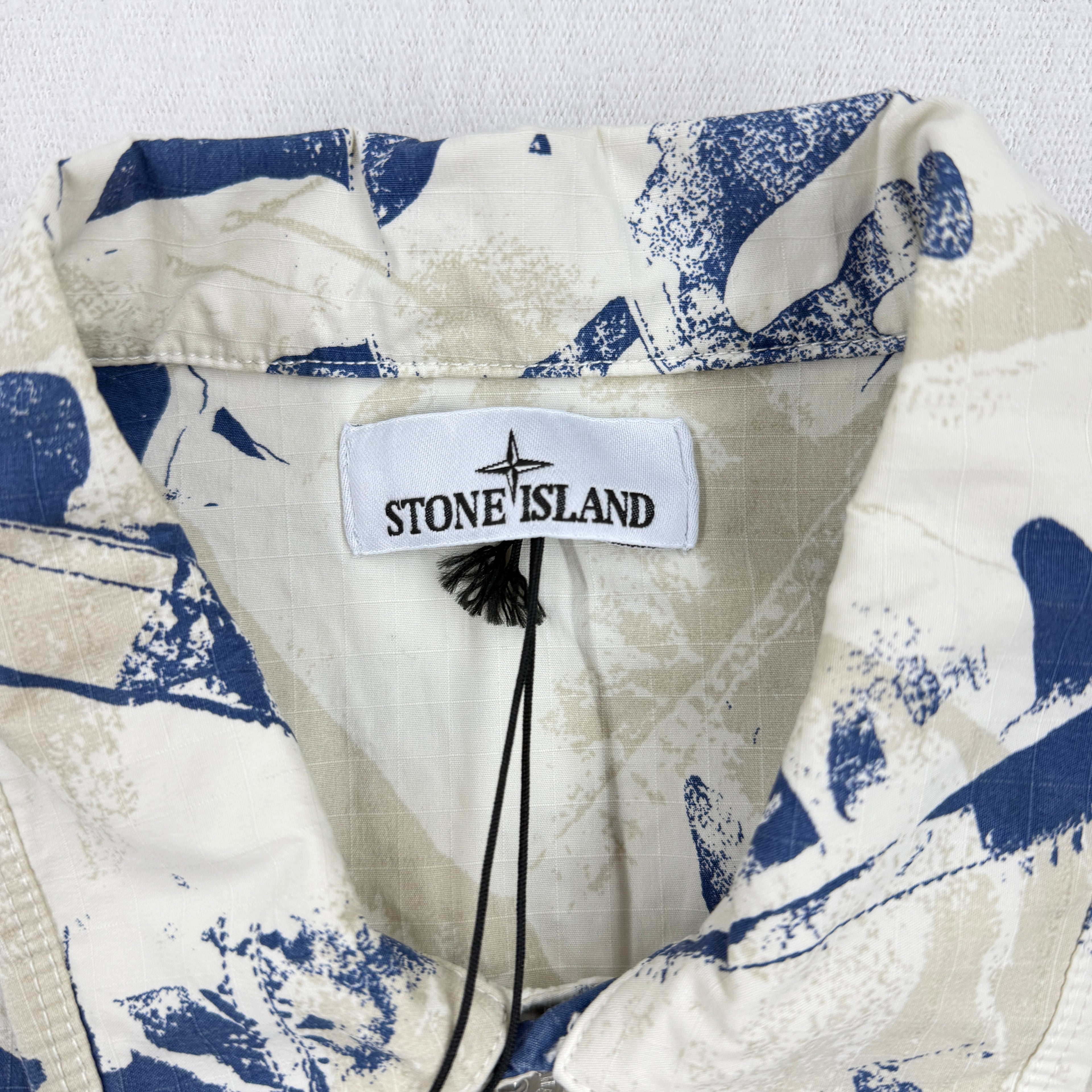 Stone Island Camo Ripstop Overshirt — label