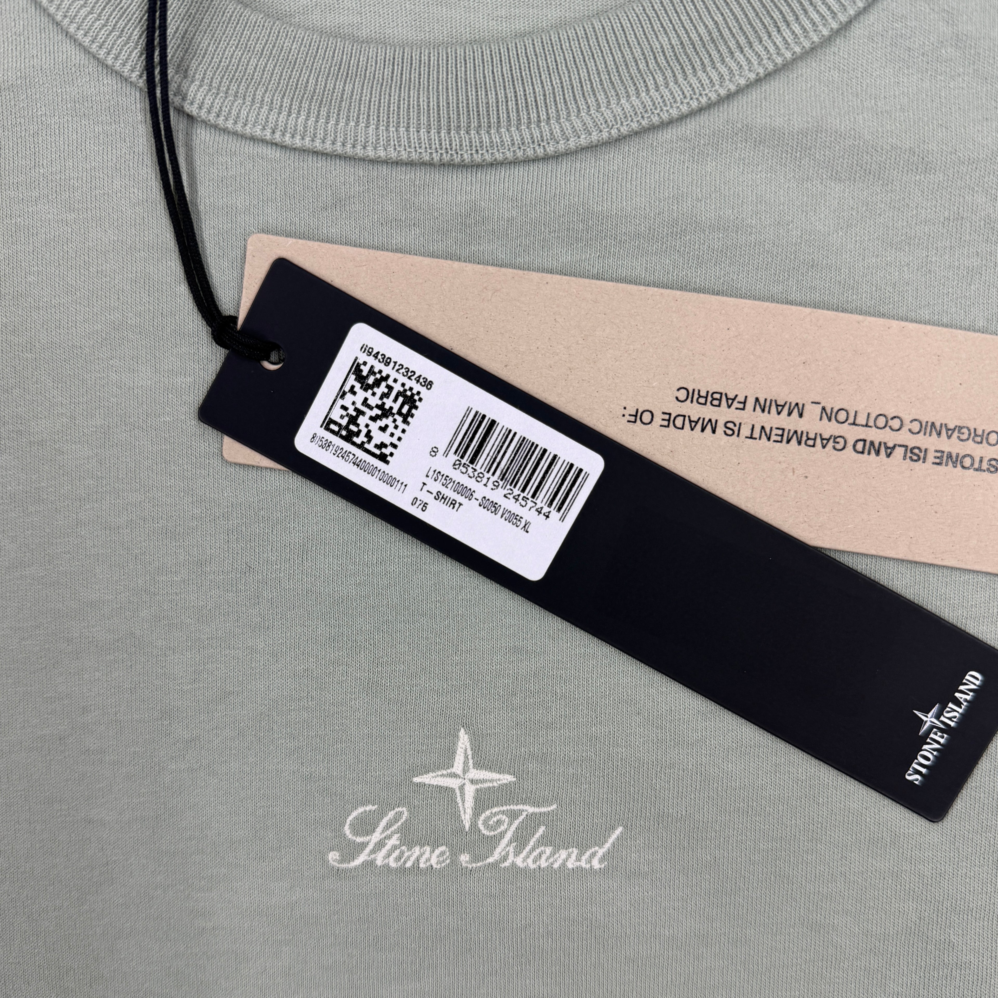 Stone Island Organic Cotton T-Shirt — tag