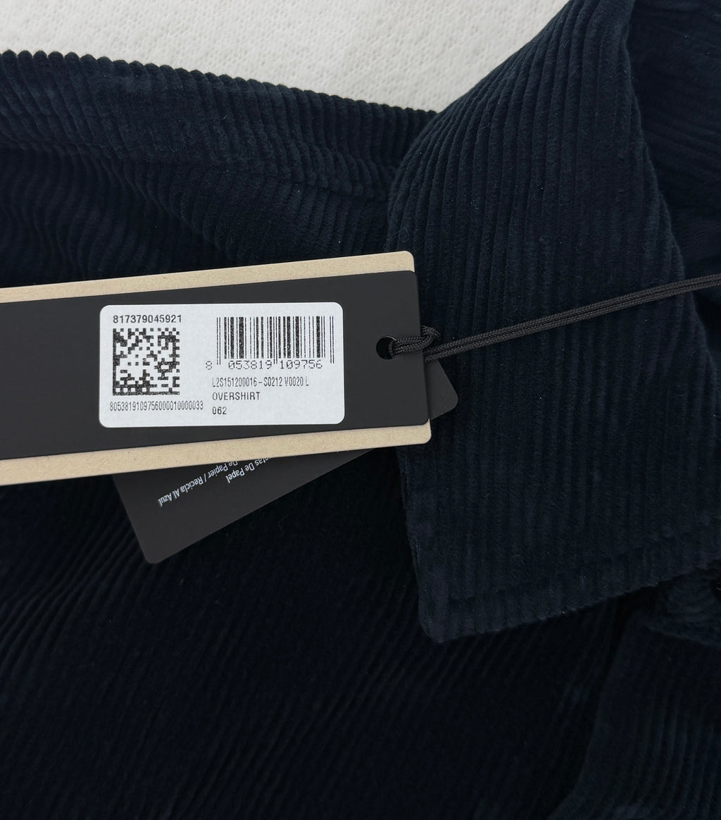Stone Island Corduroy Organic Cotton Overshirt — tag
