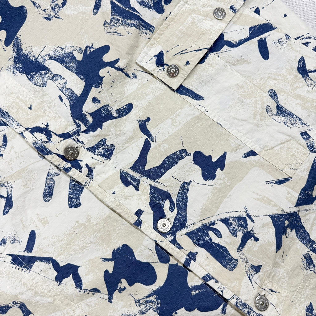 Stone Island Camo Ripstop Overshirt — detail