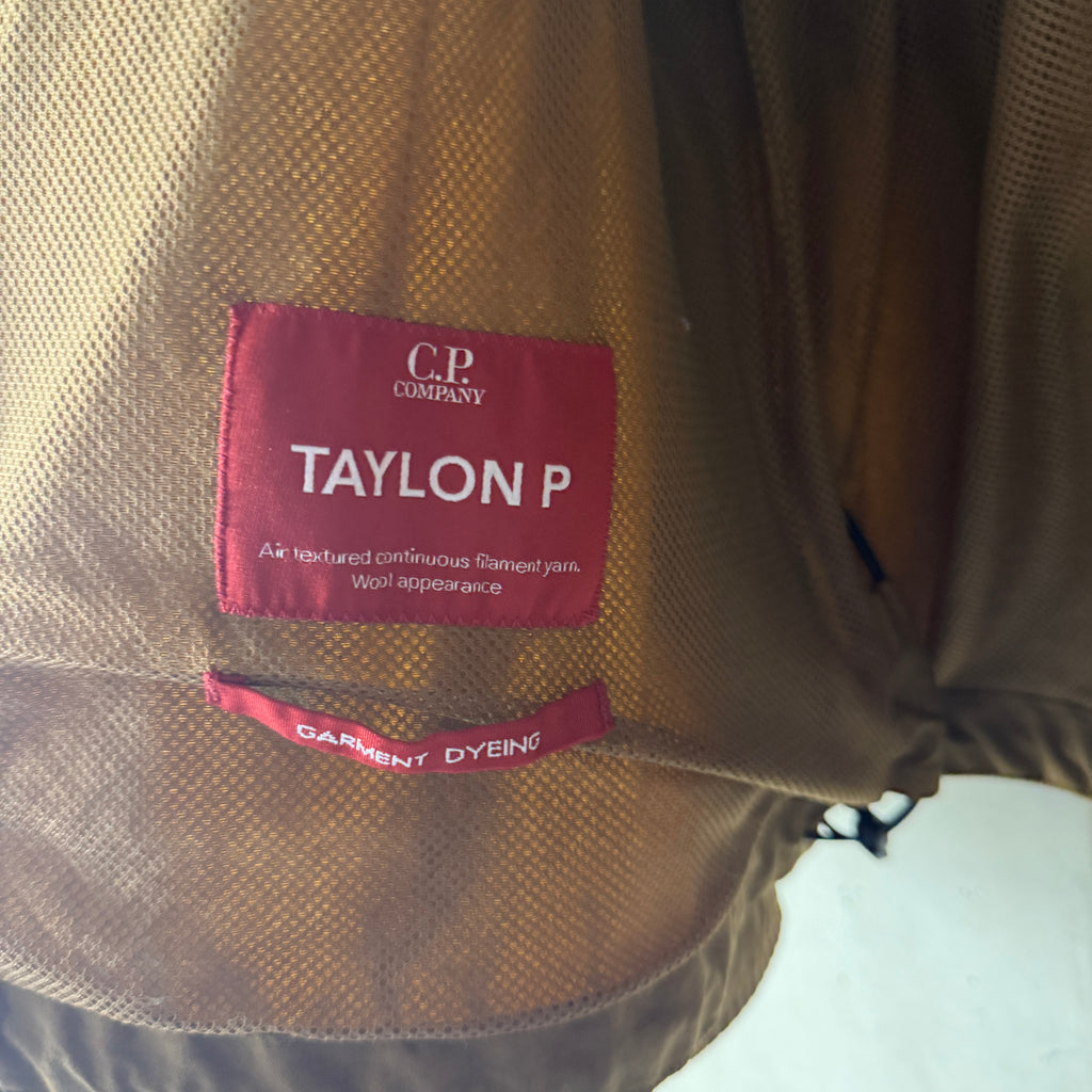 C.P. Company Taylon P overshirt camel tobacco care label 2