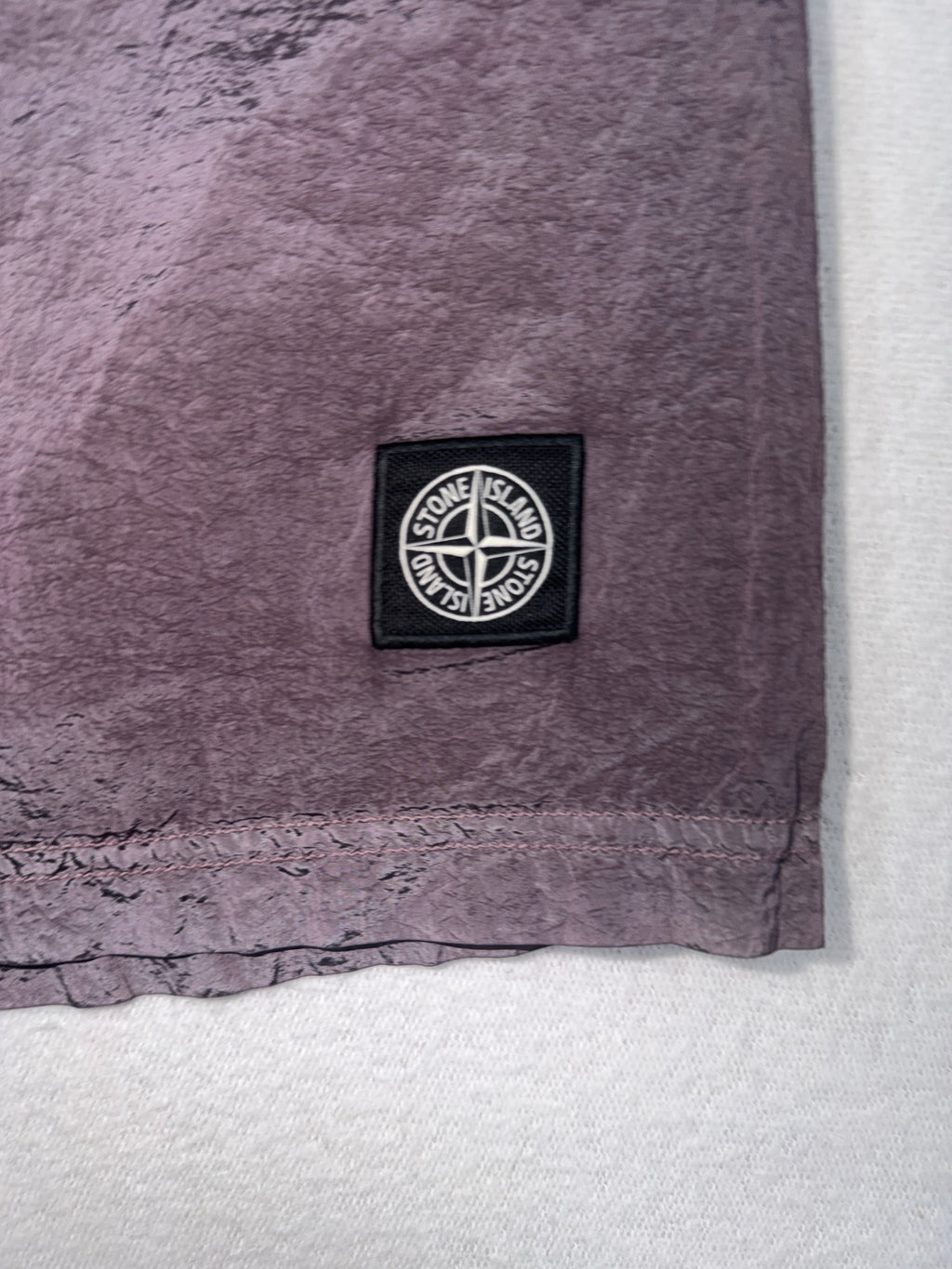 Stone Island ECONYL Regenerated Nylon Swim Shorts — badge