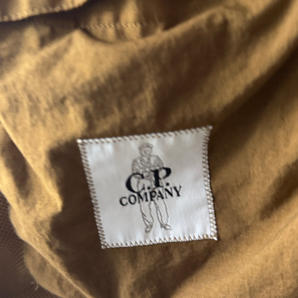 C.P. Company Taylon P overshirt camel tobacco care label 3