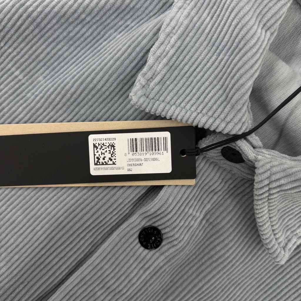 Stone Island Corduroy Organic Cotton Overshirt — tag