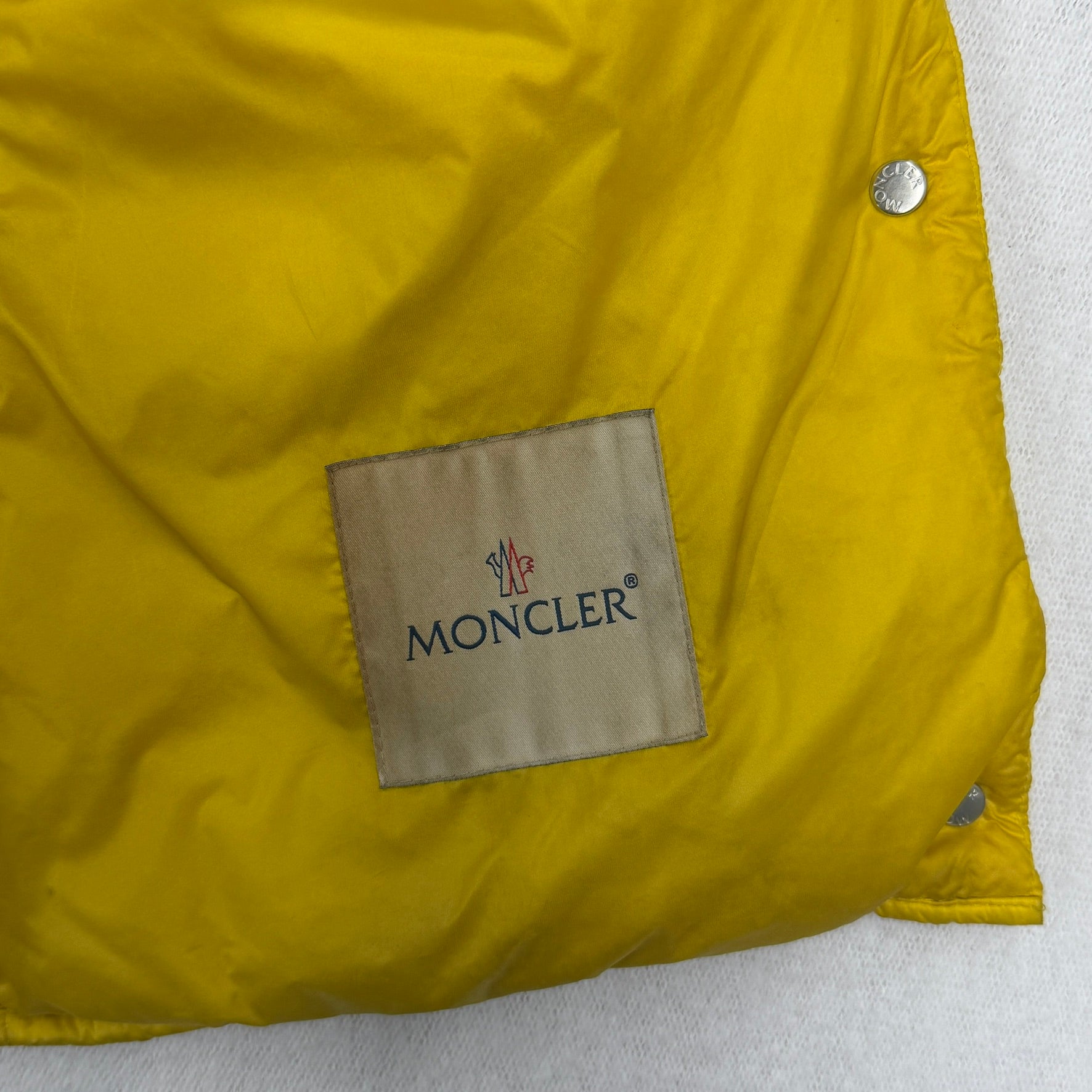 Moncler Liane women's gilet yellow detail view