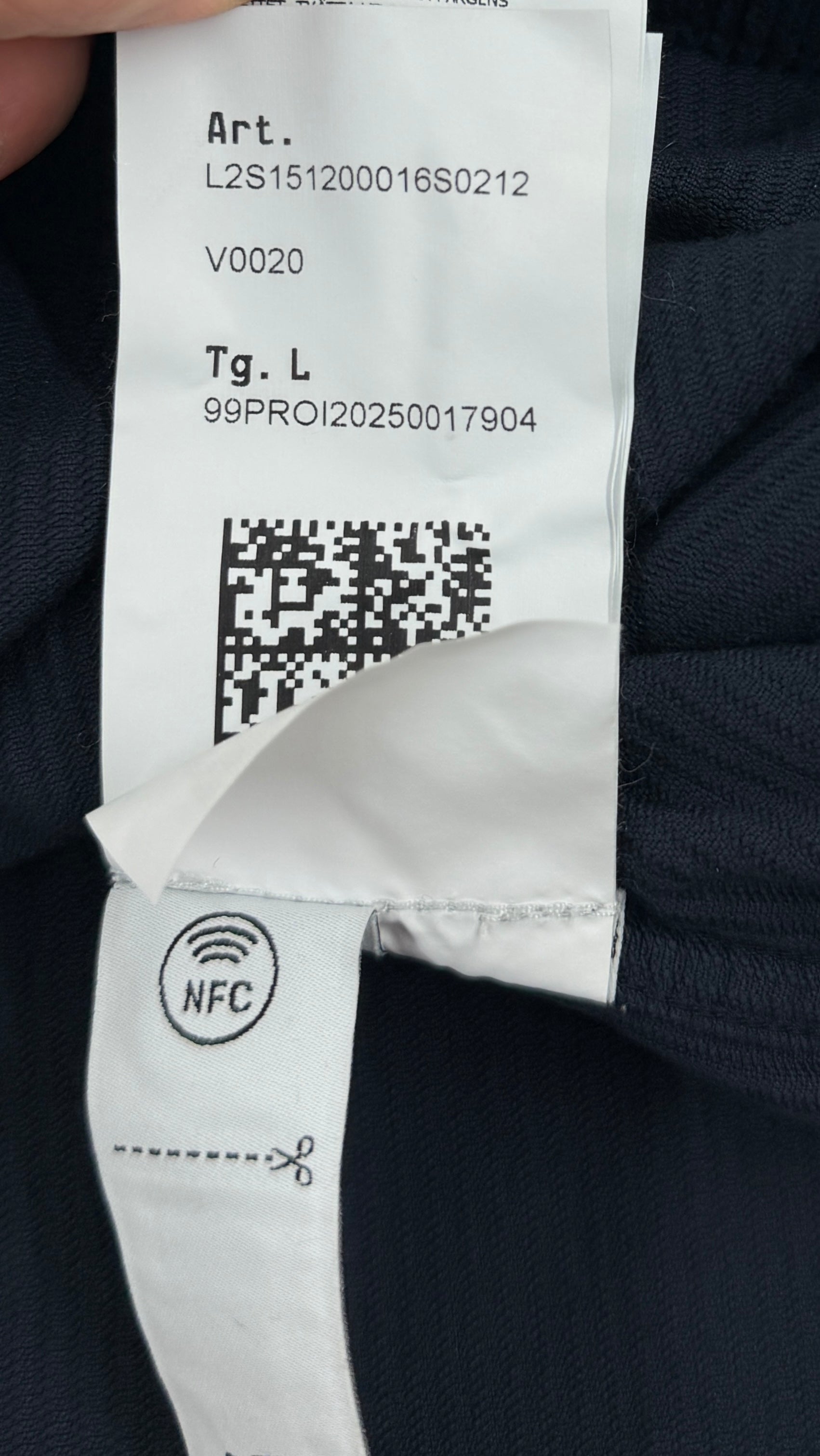 Stone Island Corduroy Organic Cotton Overshirt — label