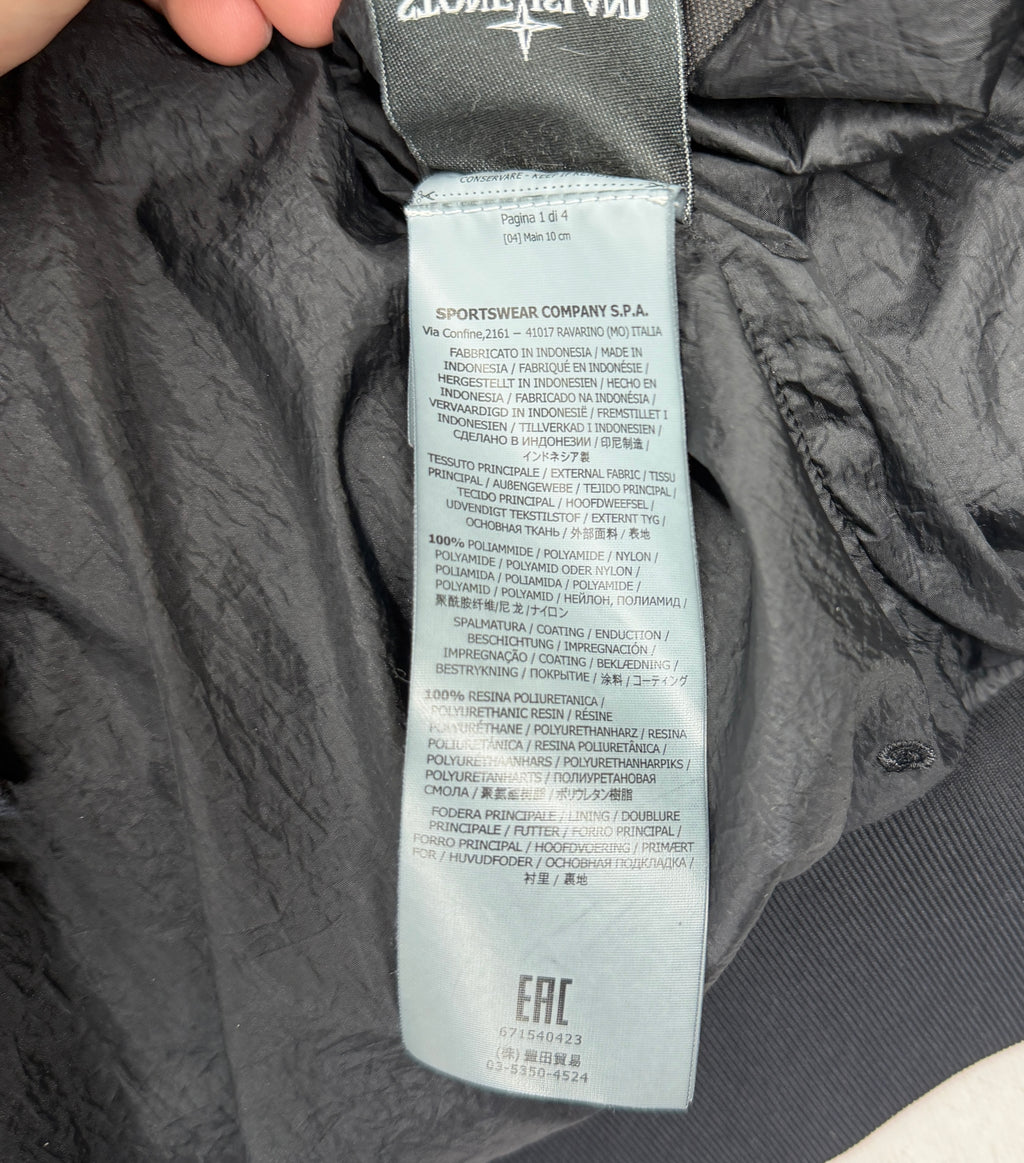 Stone Island Garment Dyed Crinkle Reps NY Down — label