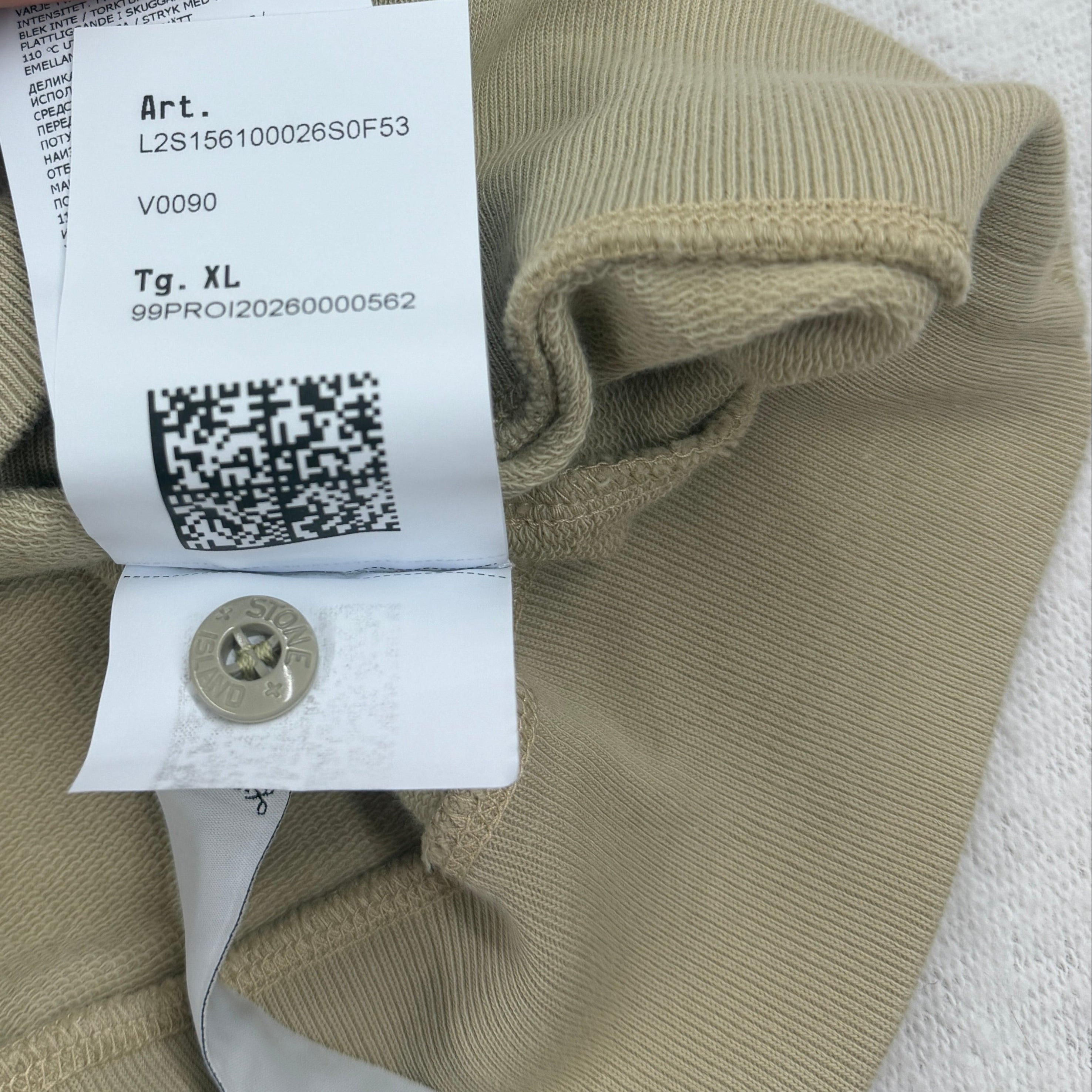 Stone Island Ghost Piece LS Polo Sweatshirt — label