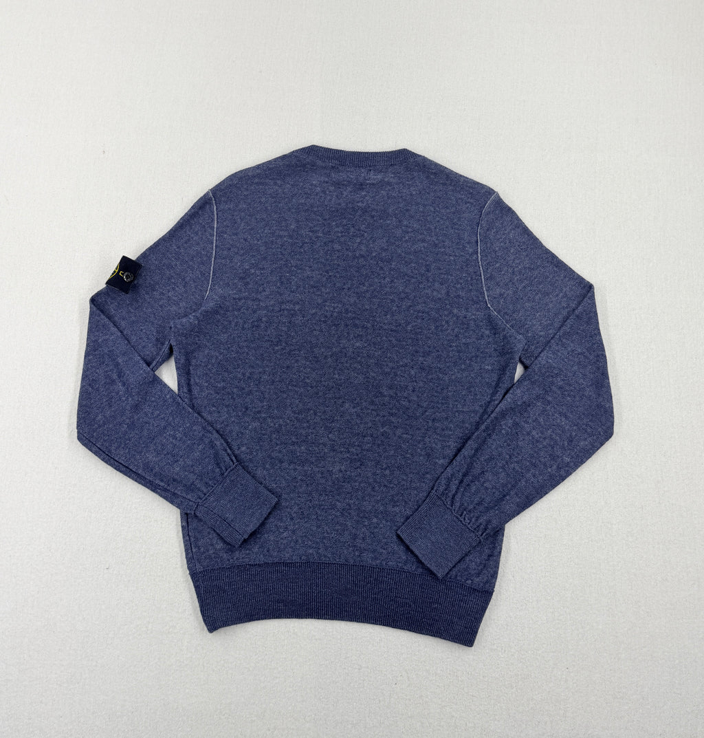 Stone Island Linen Cotton Crewneck Knit — back