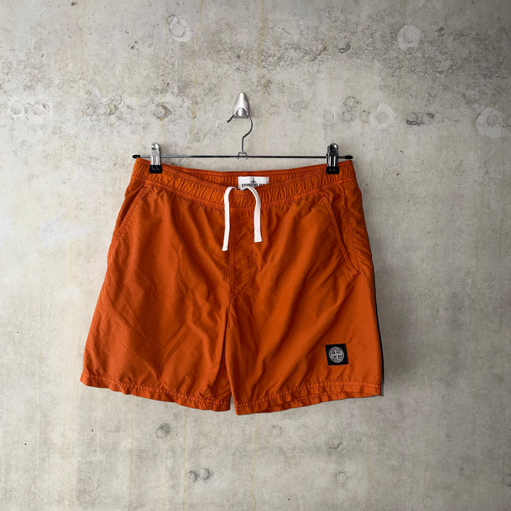 Stone Island Compass swim shorts rust orange product detail