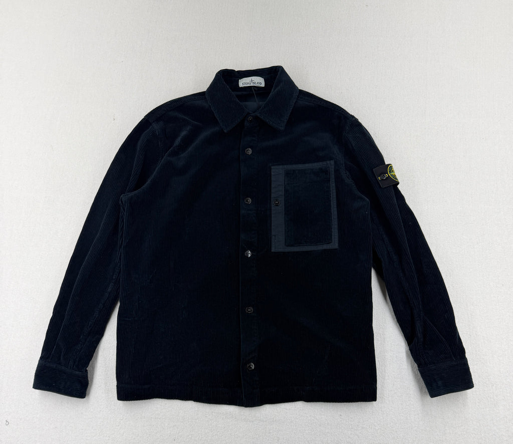 Stone Island Corduroy Organic Cotton Overshirt — front