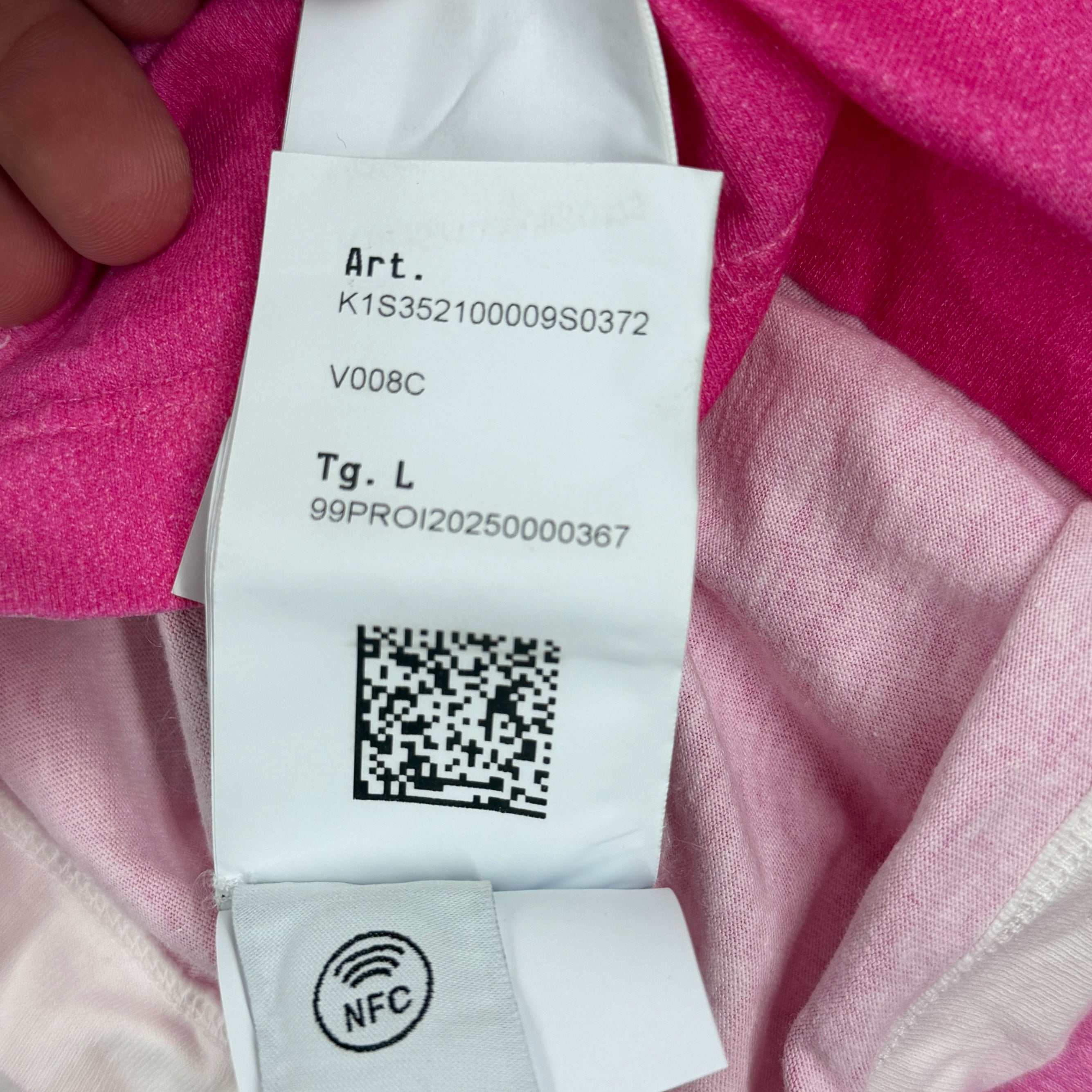 Stone Island X Frieze Pink Shirt 2025 — label