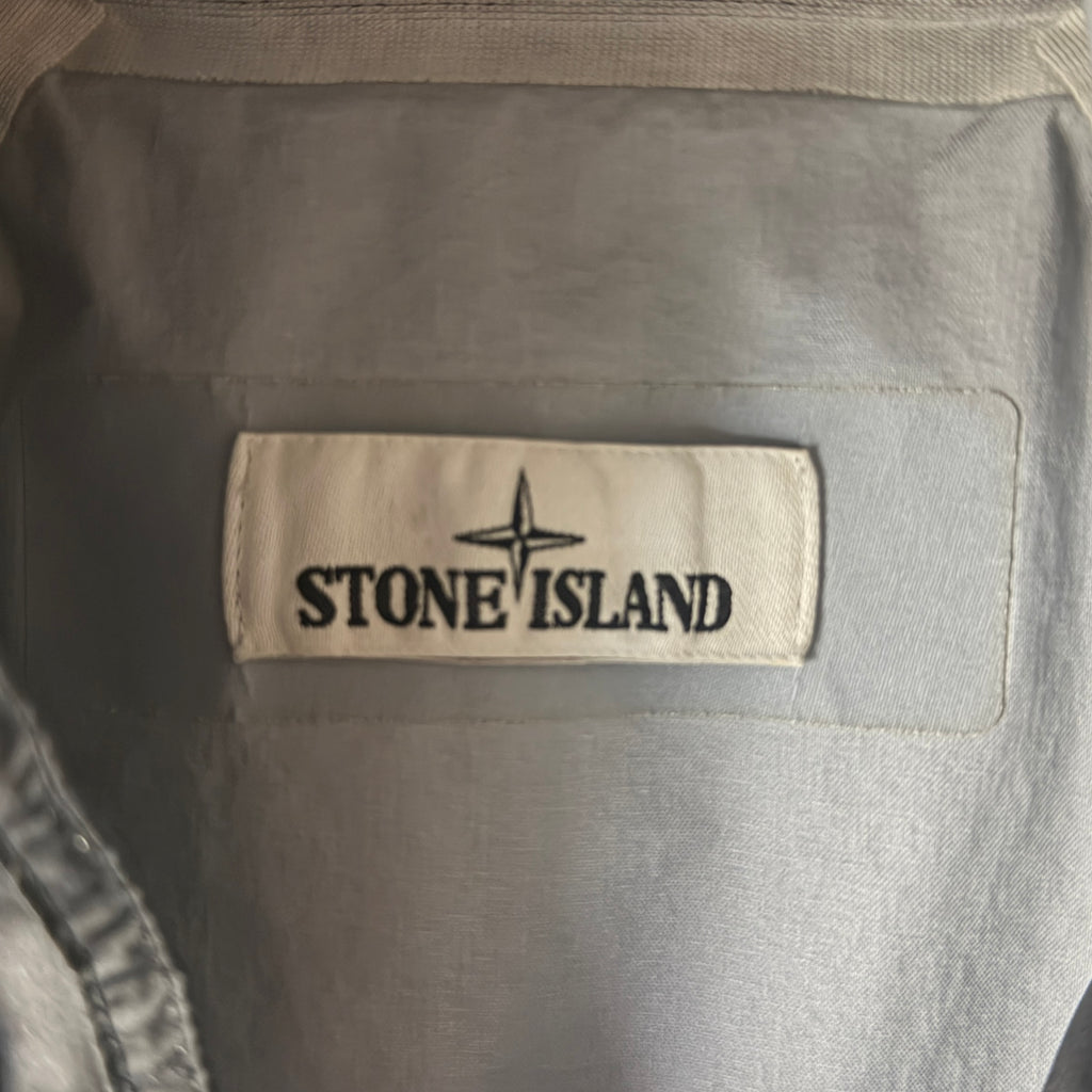 Stone Island Membrana 3L Dust Colour parka anthracite care label