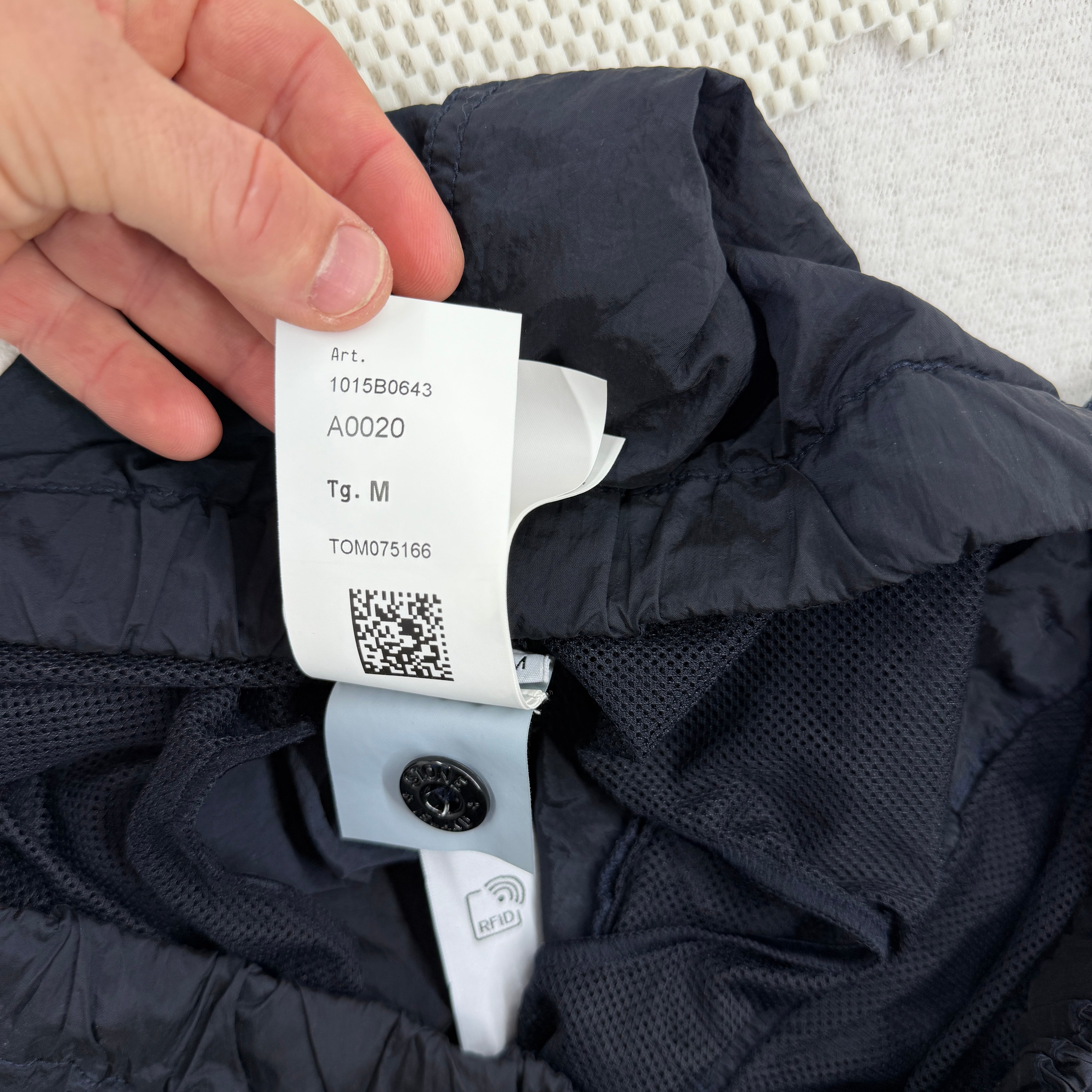 Stone Island Nylon Metal Swimming Trunks — label