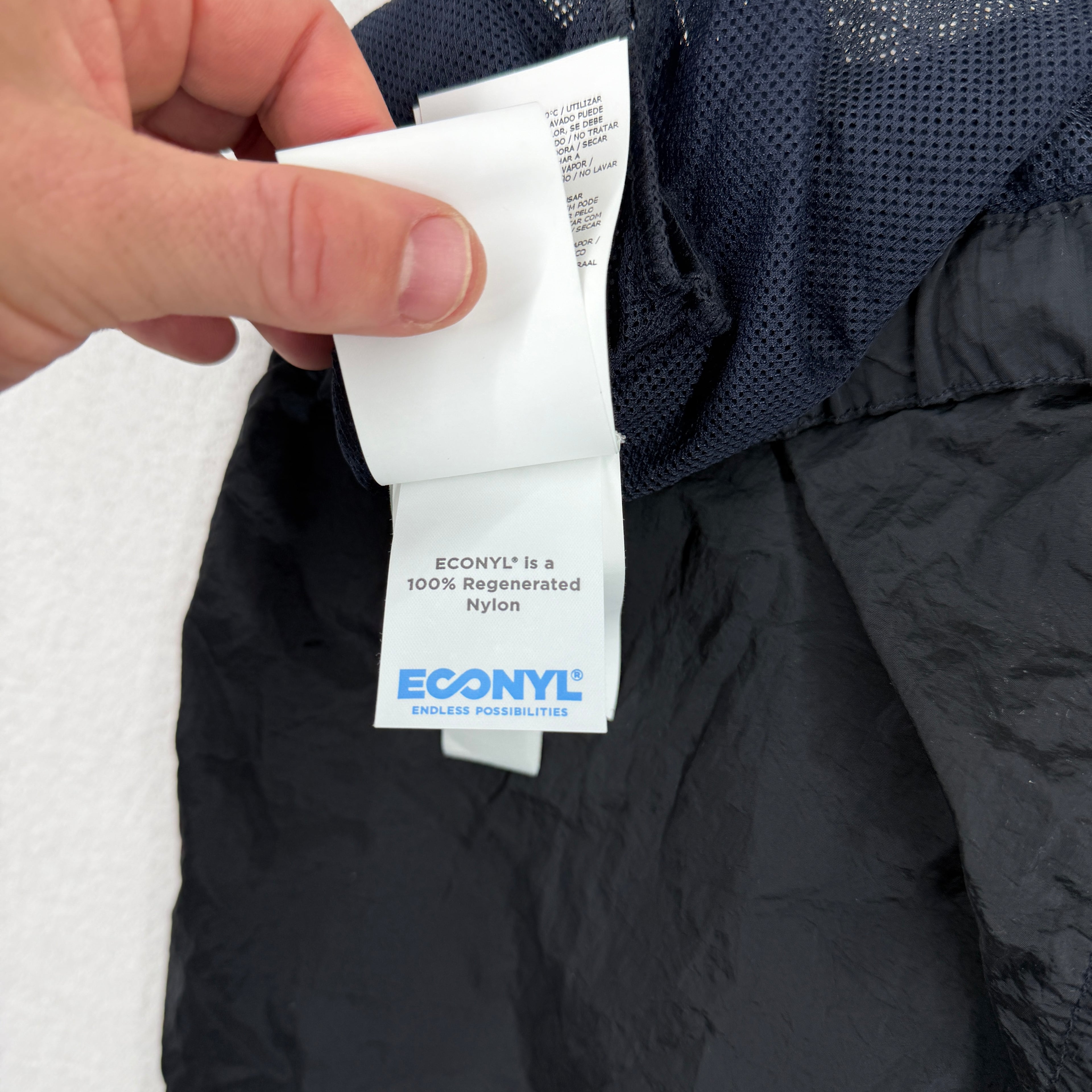 Stone Island Nylon Metal Swimming Trunks — label