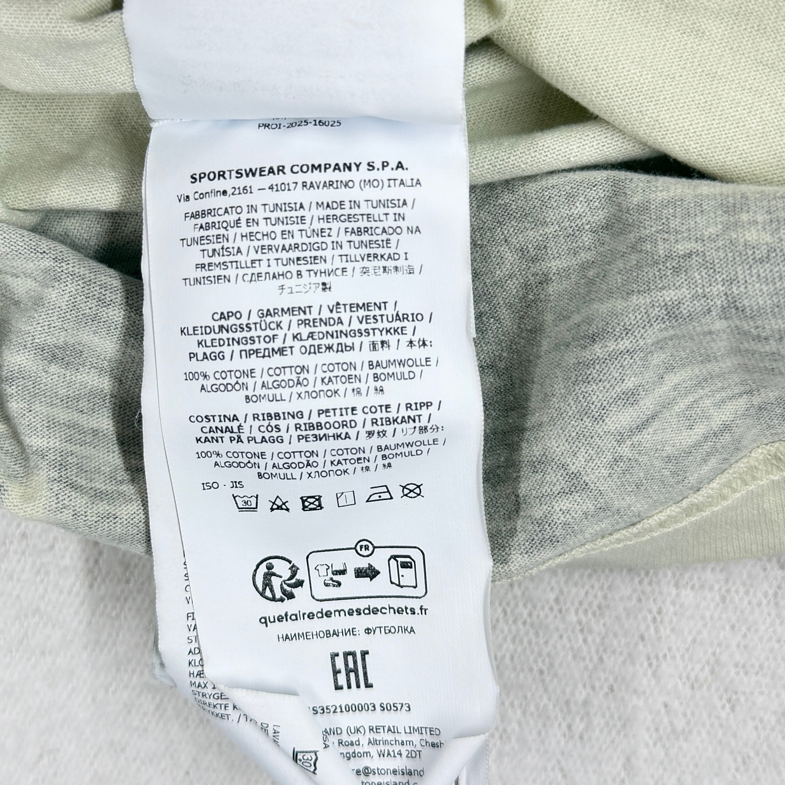 Stone Island Frieze Los Angeles 2026 Jamal Cyrus Print T-Shirt — label