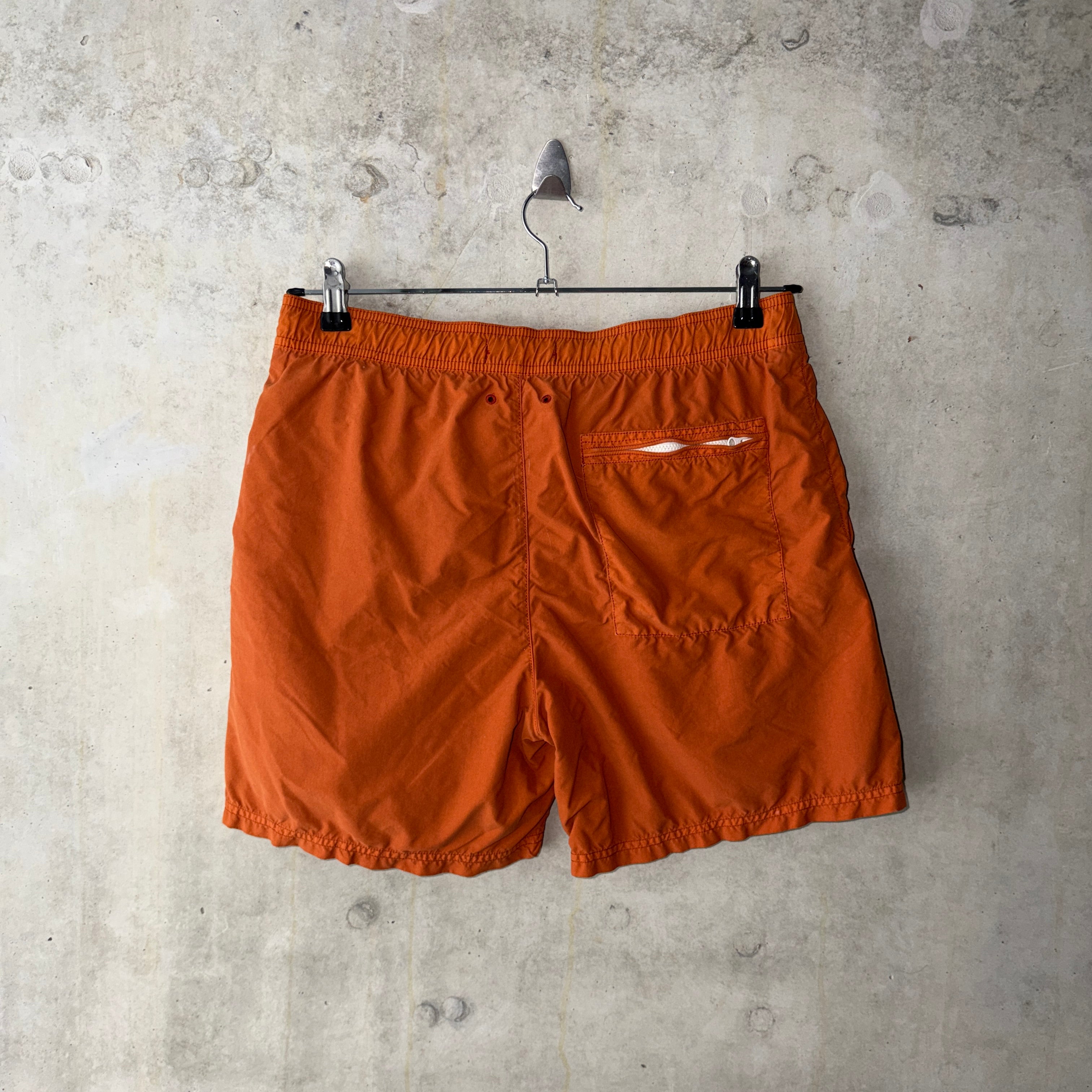 Stone Island Compass swim shorts rust orange product detail 2