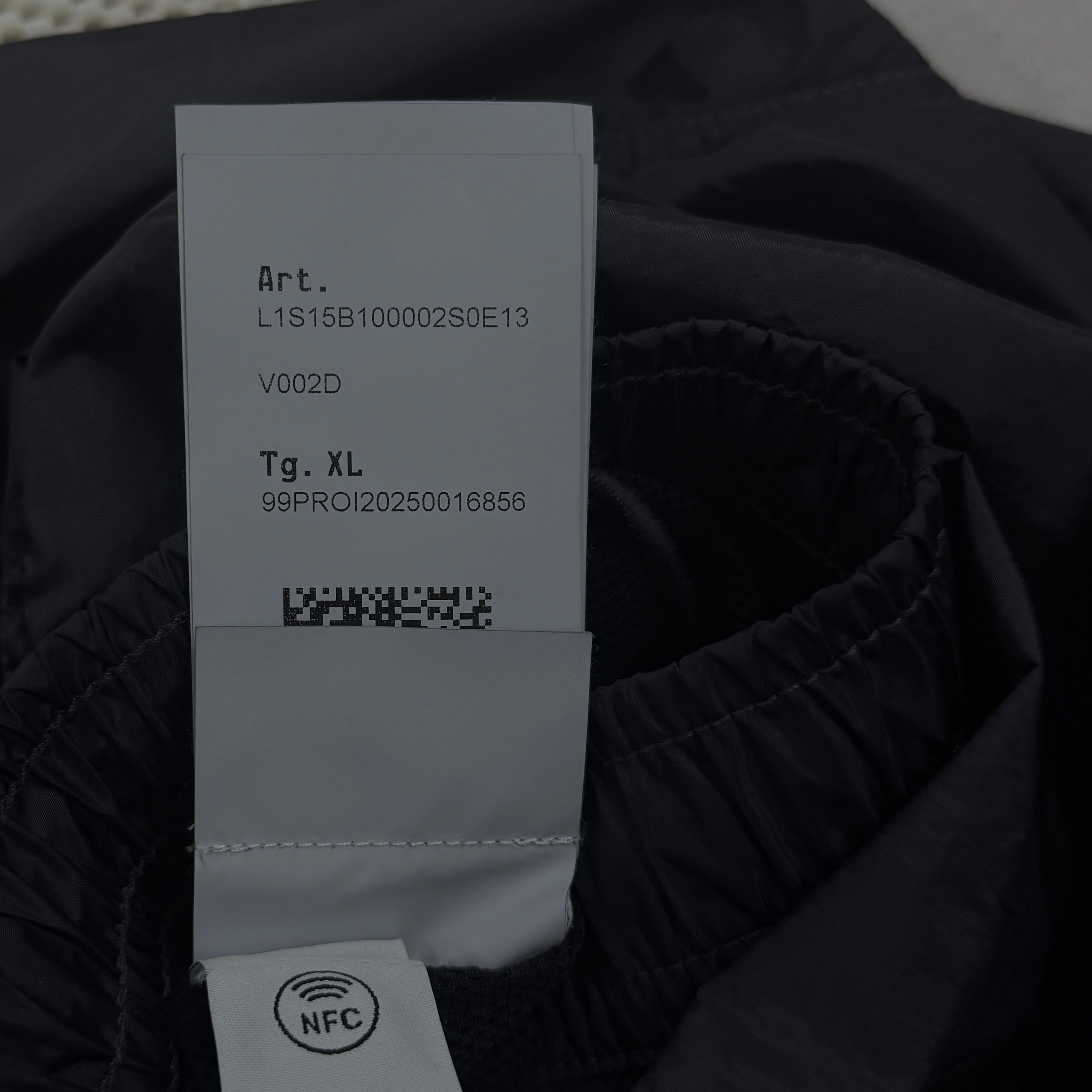 Stone Island Water Reactive Faded Camo Swim Shorts — tag
