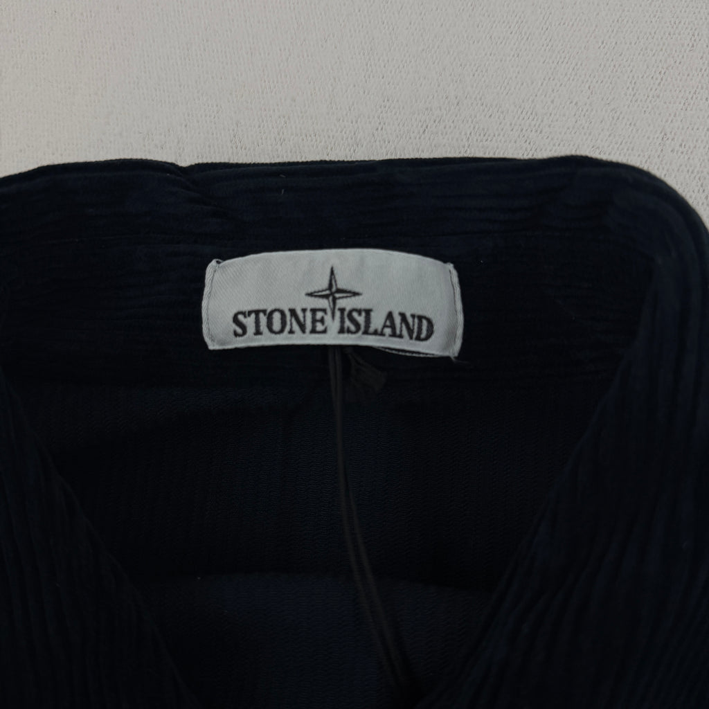 Stone Island Corduroy Organic Cotton Overshirt — label