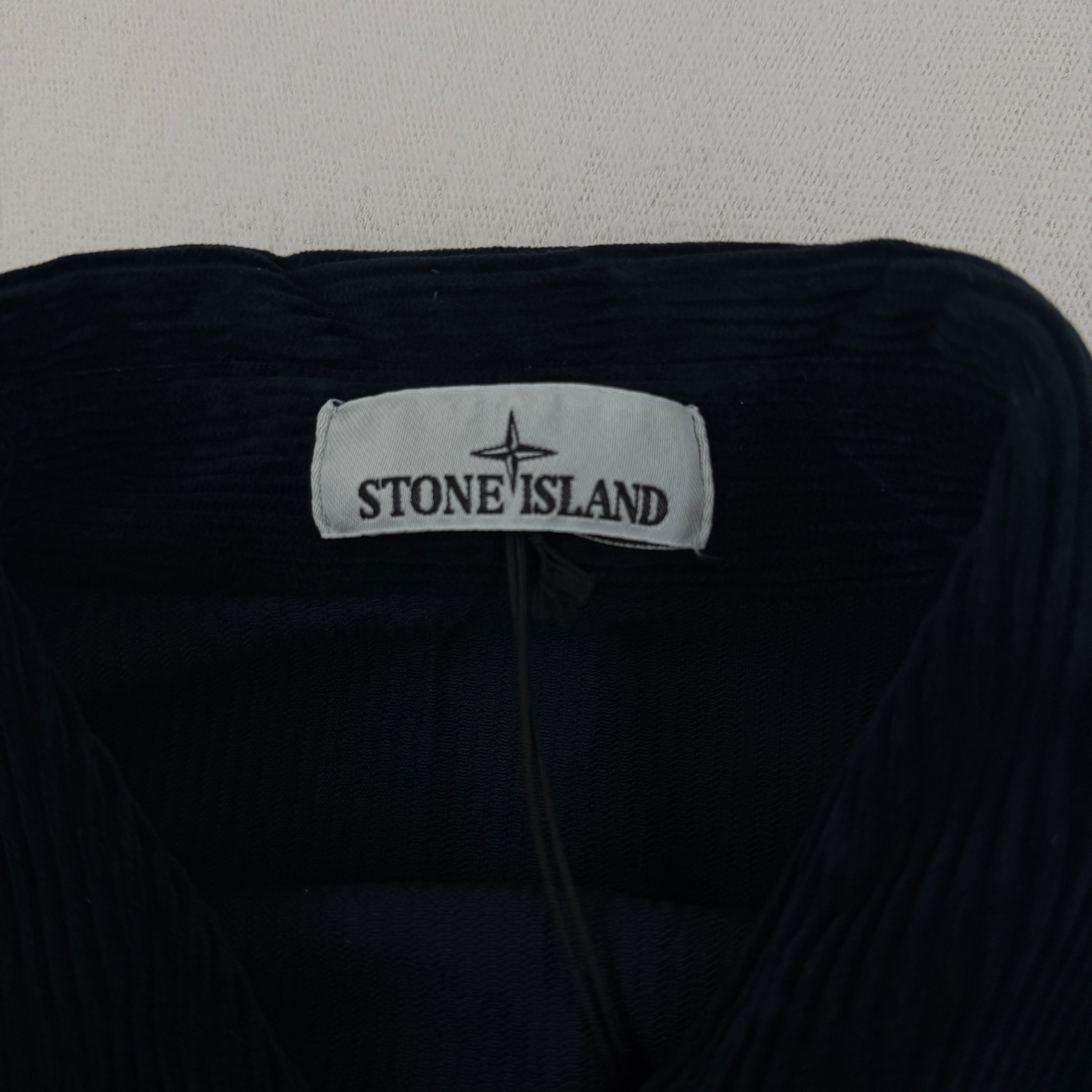 Stone Island Corduroy Organic Cotton Overshirt — label