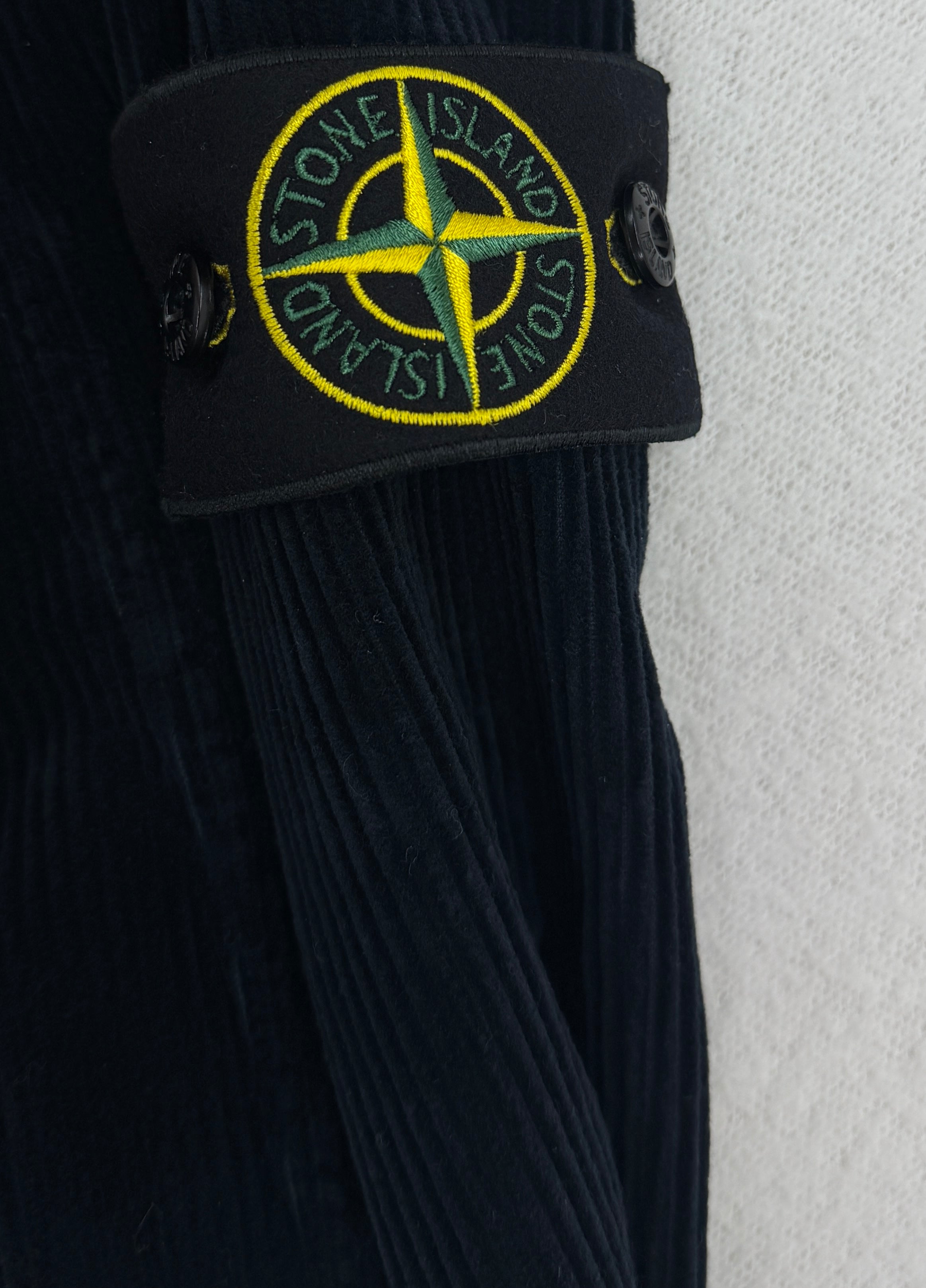Stone Island Corduroy Organic Cotton Overshirt — badge
