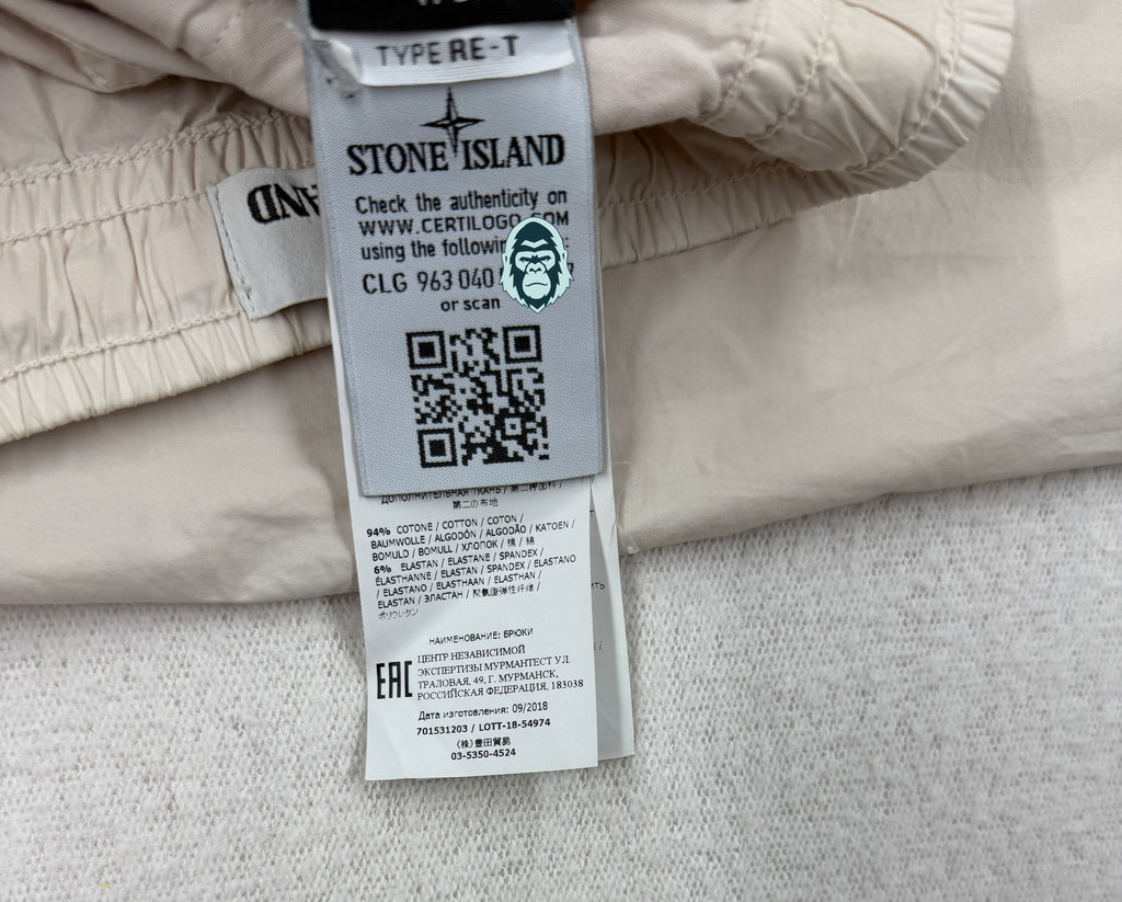 Stone Island Regular Tapered Pants — certilogo