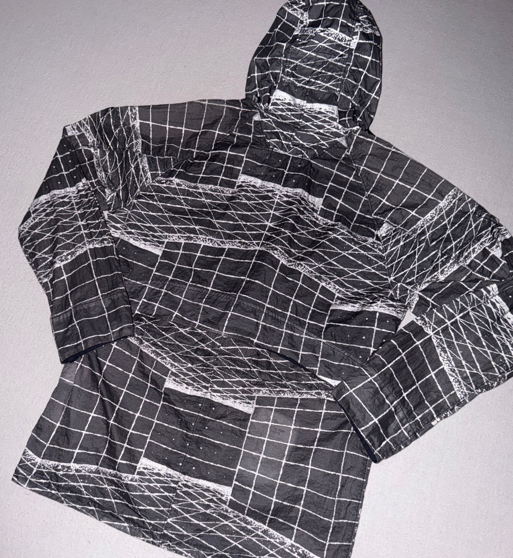Stone Island Reflective Grid On Lamy-TC Parka — detail