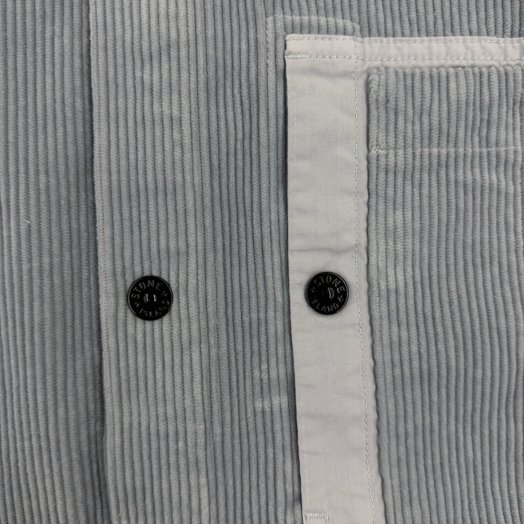 Stone Island Corduroy Organic Cotton Overshirt — detail
