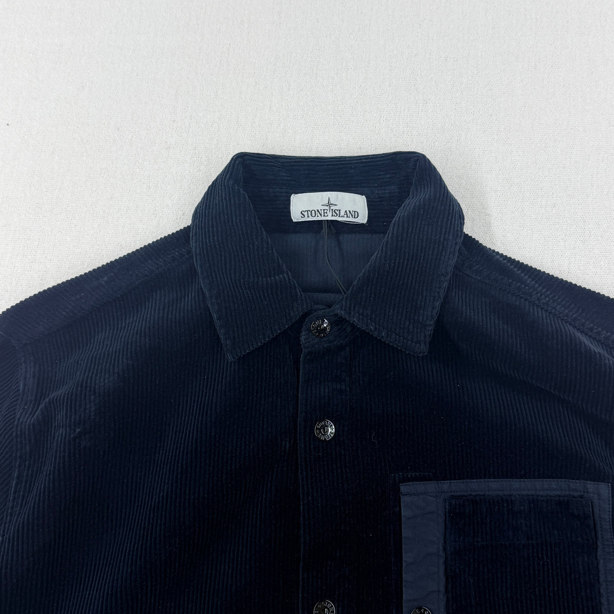 Stone Island Cotton Corduroy Overshirt — detail