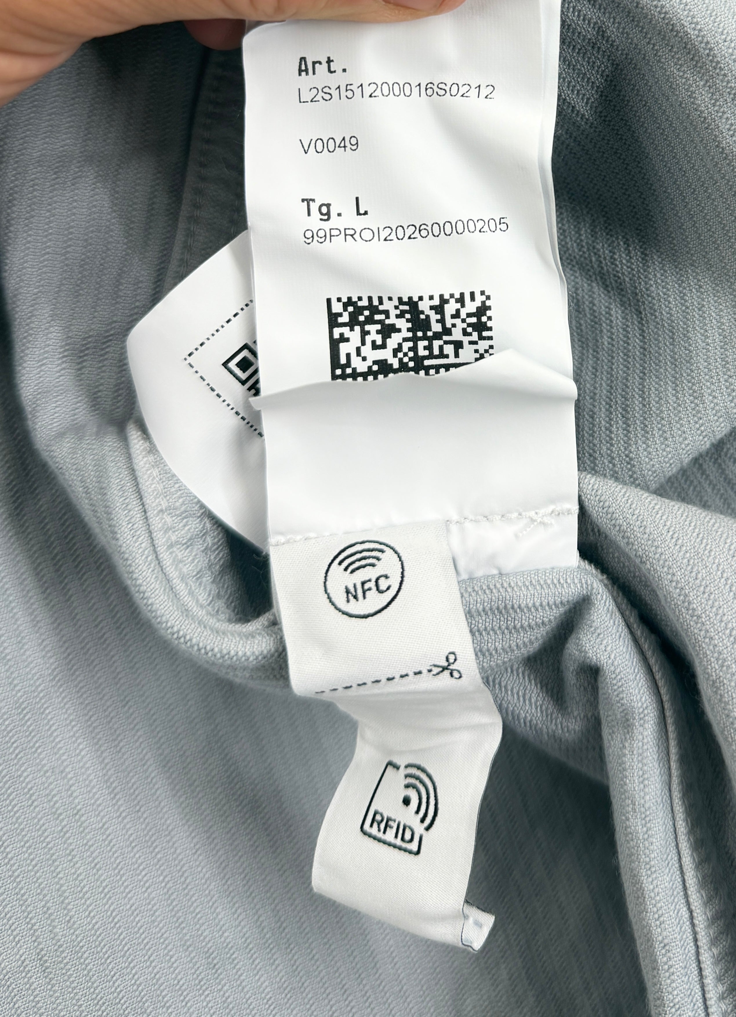 Stone Island Corduroy Organic Cotton Overshirt — label