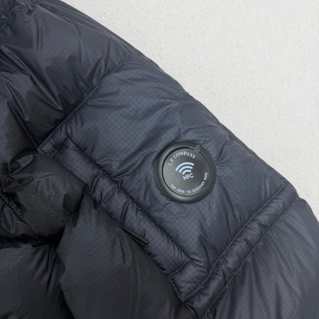 C.P. Company D.D. Shell Hooded Down Jacket — badge