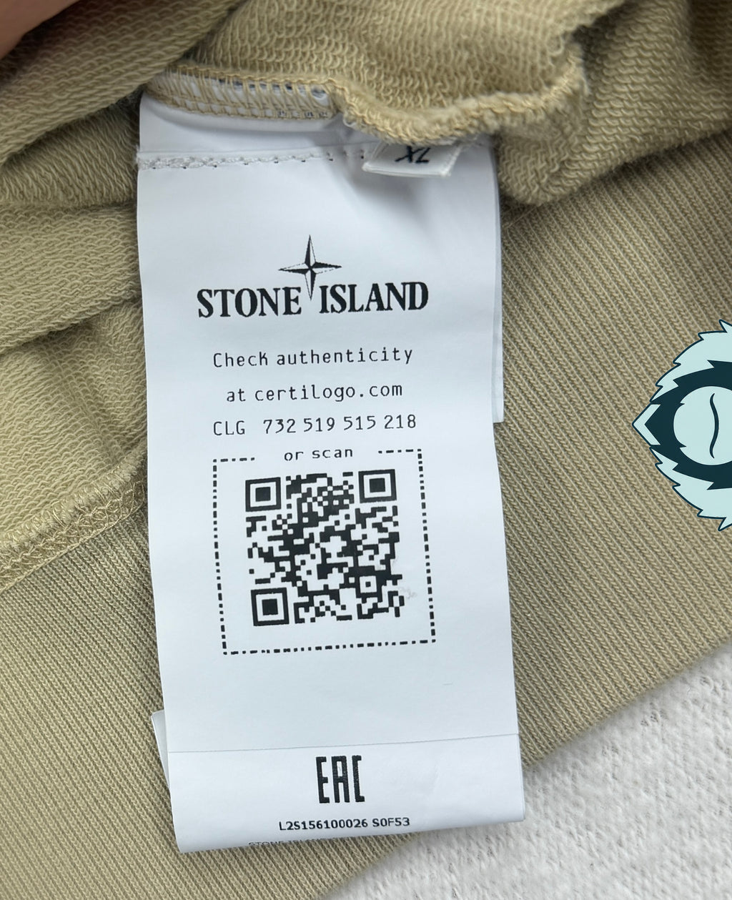 Stone Island Ghost Piece LS Polo Sweatshirt — certilogo